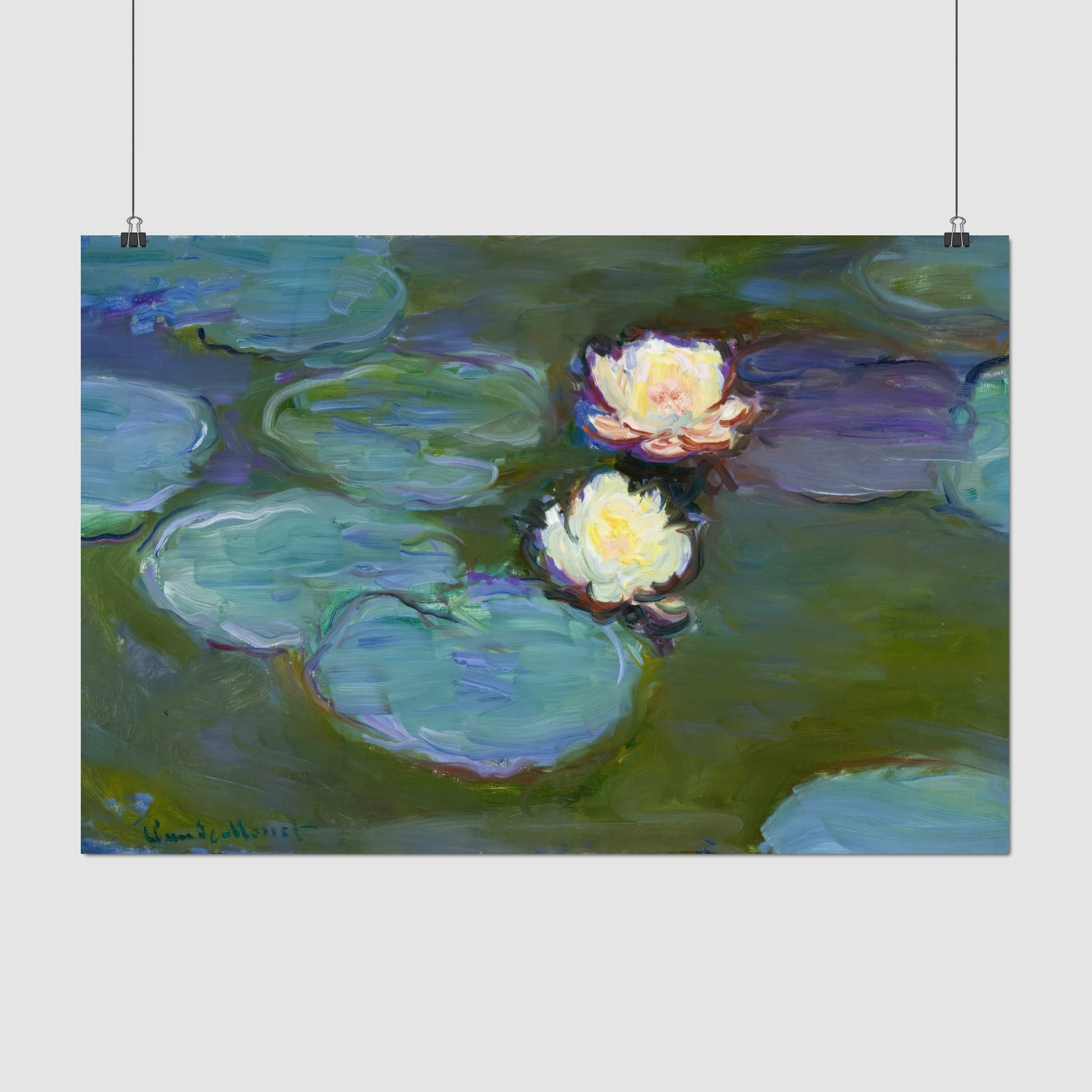 Nymphéas (Waterlilies) – Claude Monet, Classic Art Reproduction