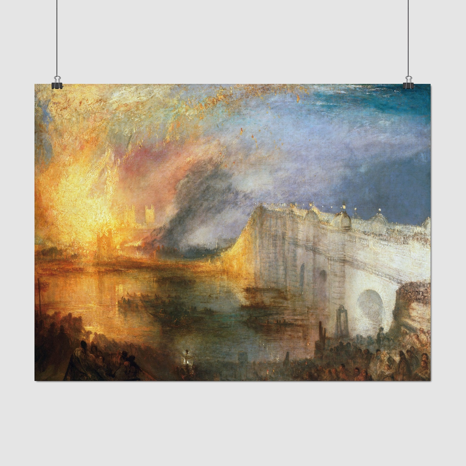 The Burning of the Houses of Lords and Commons, October 16, 1834 (1834) – Joseph Mallord William Turner