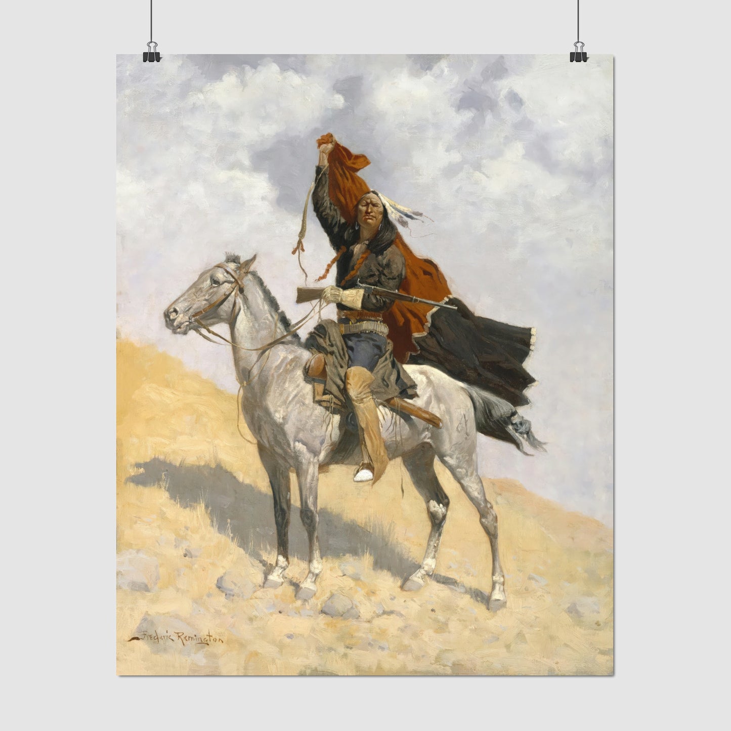 The Blanket Signal (1896) – Frederic Remington - Printed Masterpieces