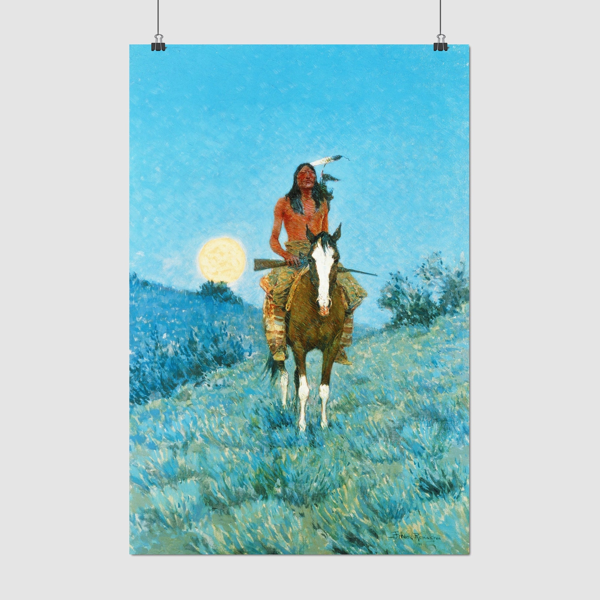 The Outlier – Frederic Remington, Classic Art Reproduction