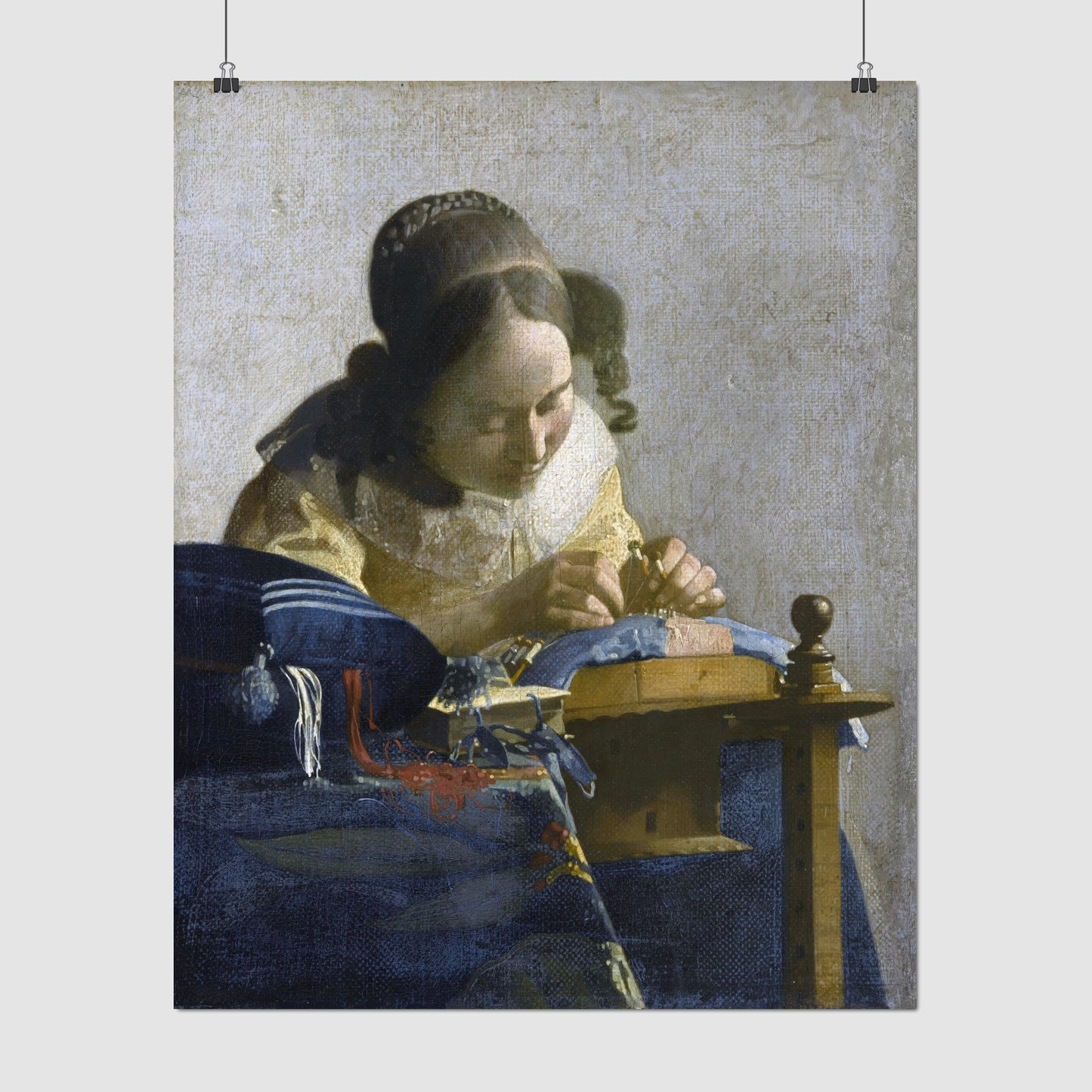 The Lacemaker (1669) – Johannes Vermeer