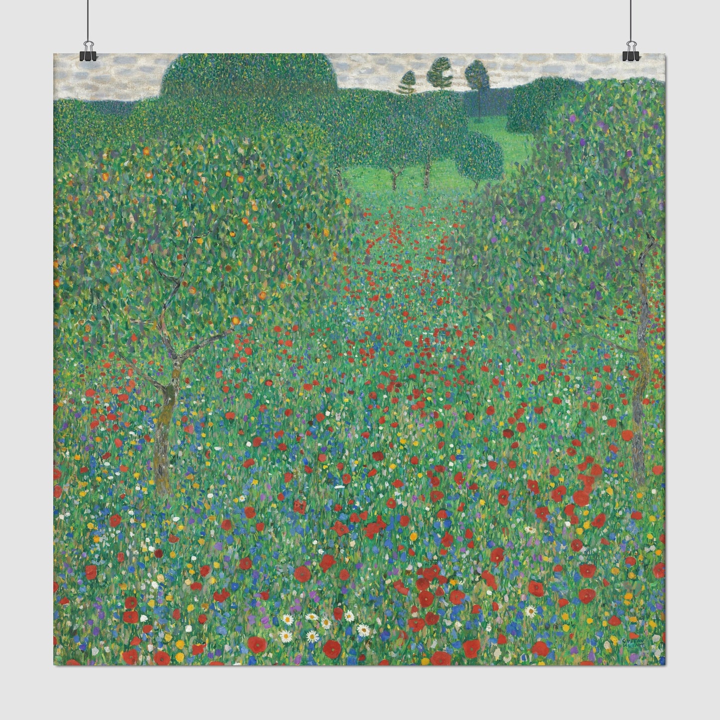 Flowering Poppies (1907) – Gustav Klimt