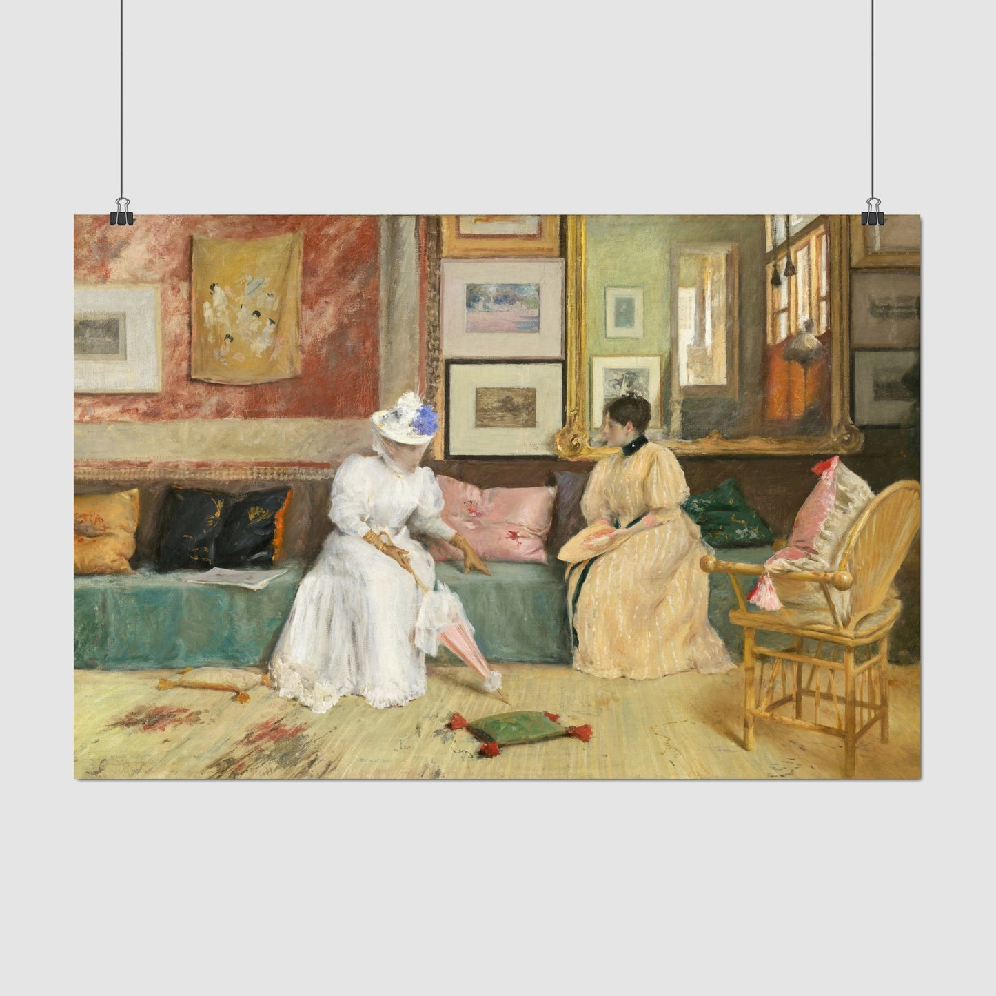 A Friendly Call (1895) – William Merritt Chase