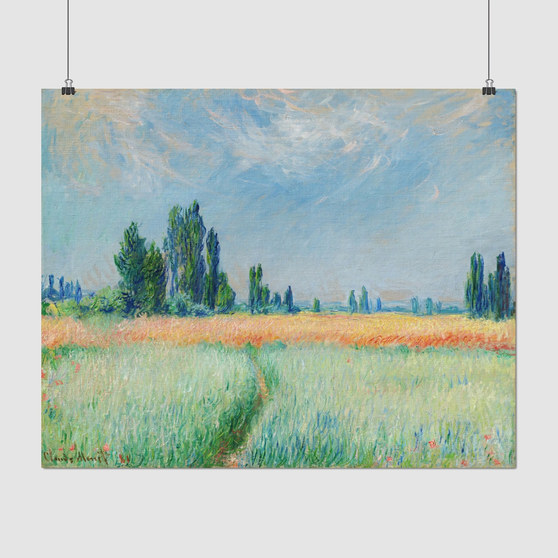 Wheatfield (1881) – Claude Monet