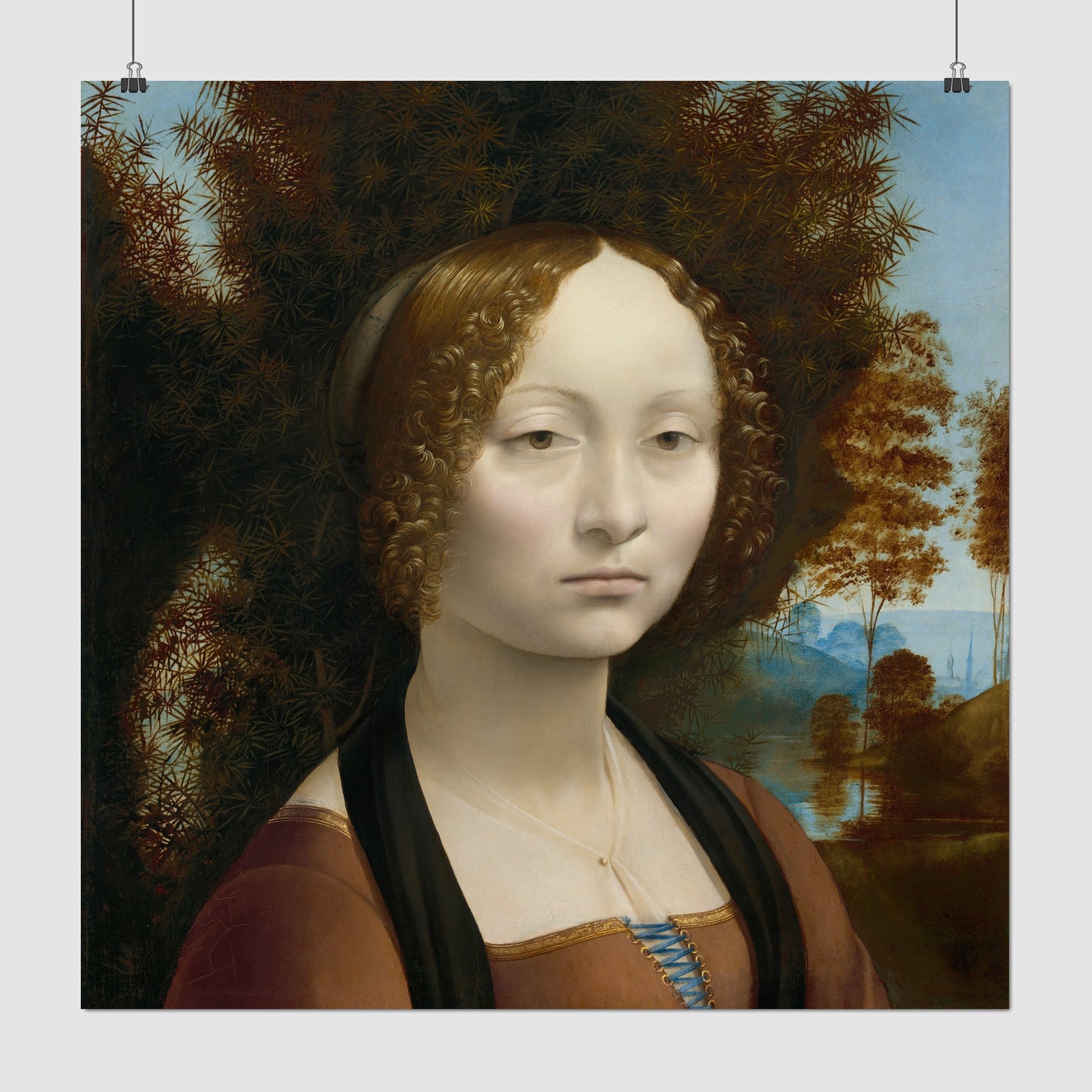 Ginevra de' Benci (1474) – Leonardo da Vinci