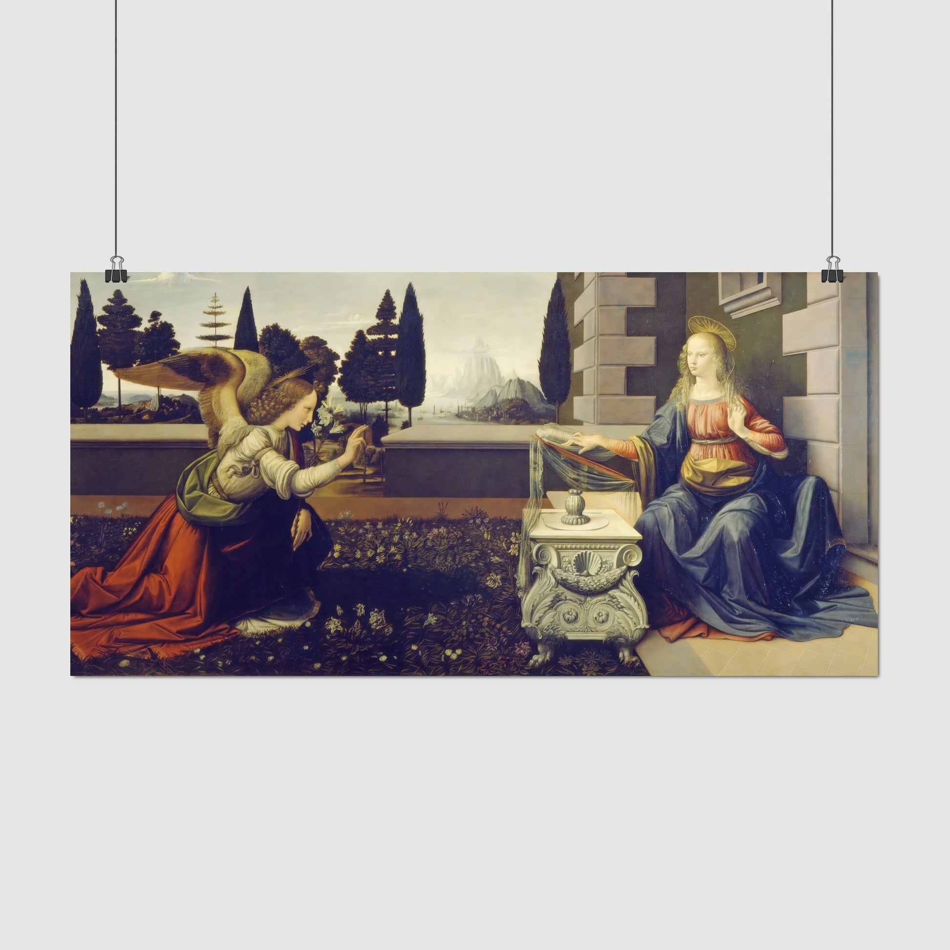 The Annunciation – Leonardo da Vinci, Classic Art Reproduction