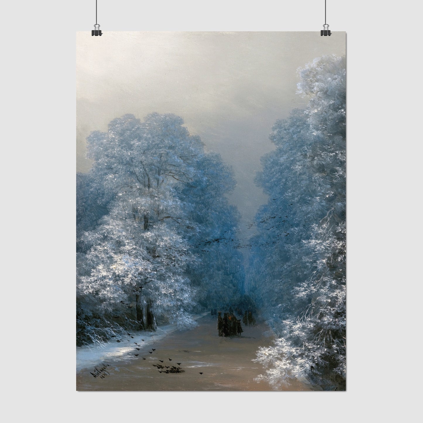 Winter landscape (1876) – Ivan Aivazovsky