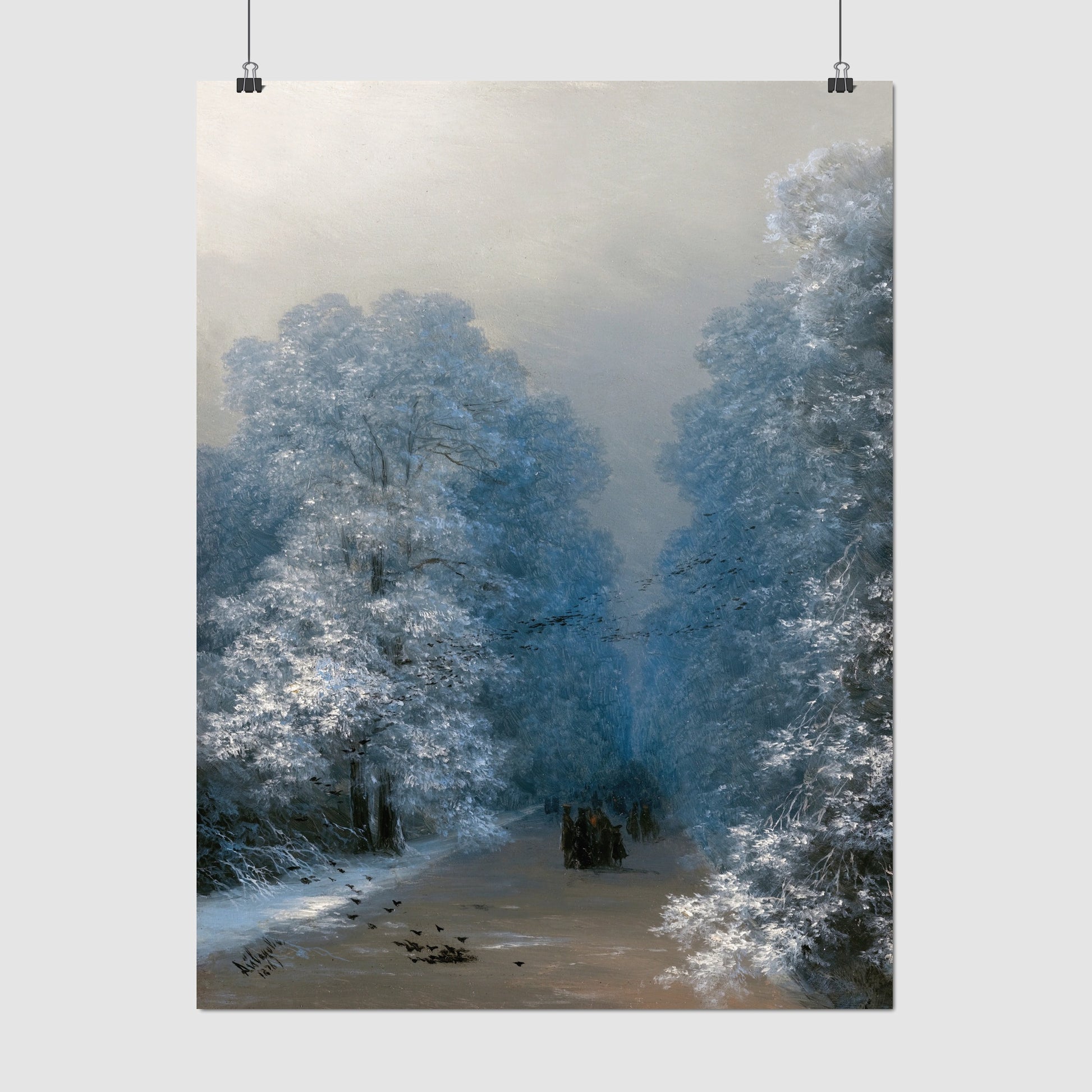 Winter landscape (1876) – Ivan Aivazovsky