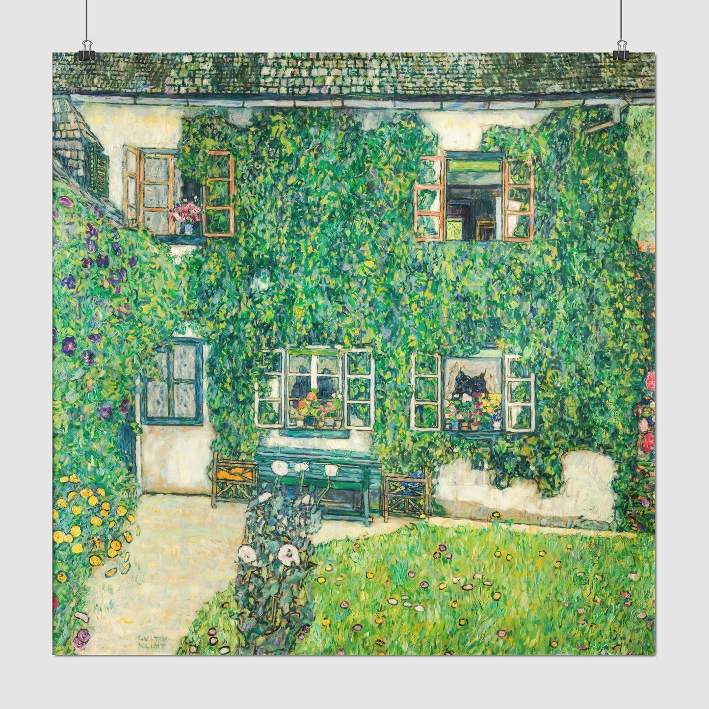 Forester's House in Weissenbach II (Garden) (1914) – Gustav Klimt