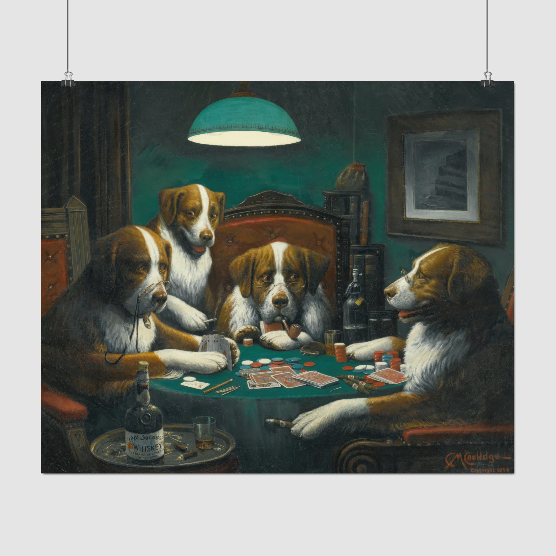 Poker Game – Cassius Marcellus Coolidge, Classic Art Reproduction