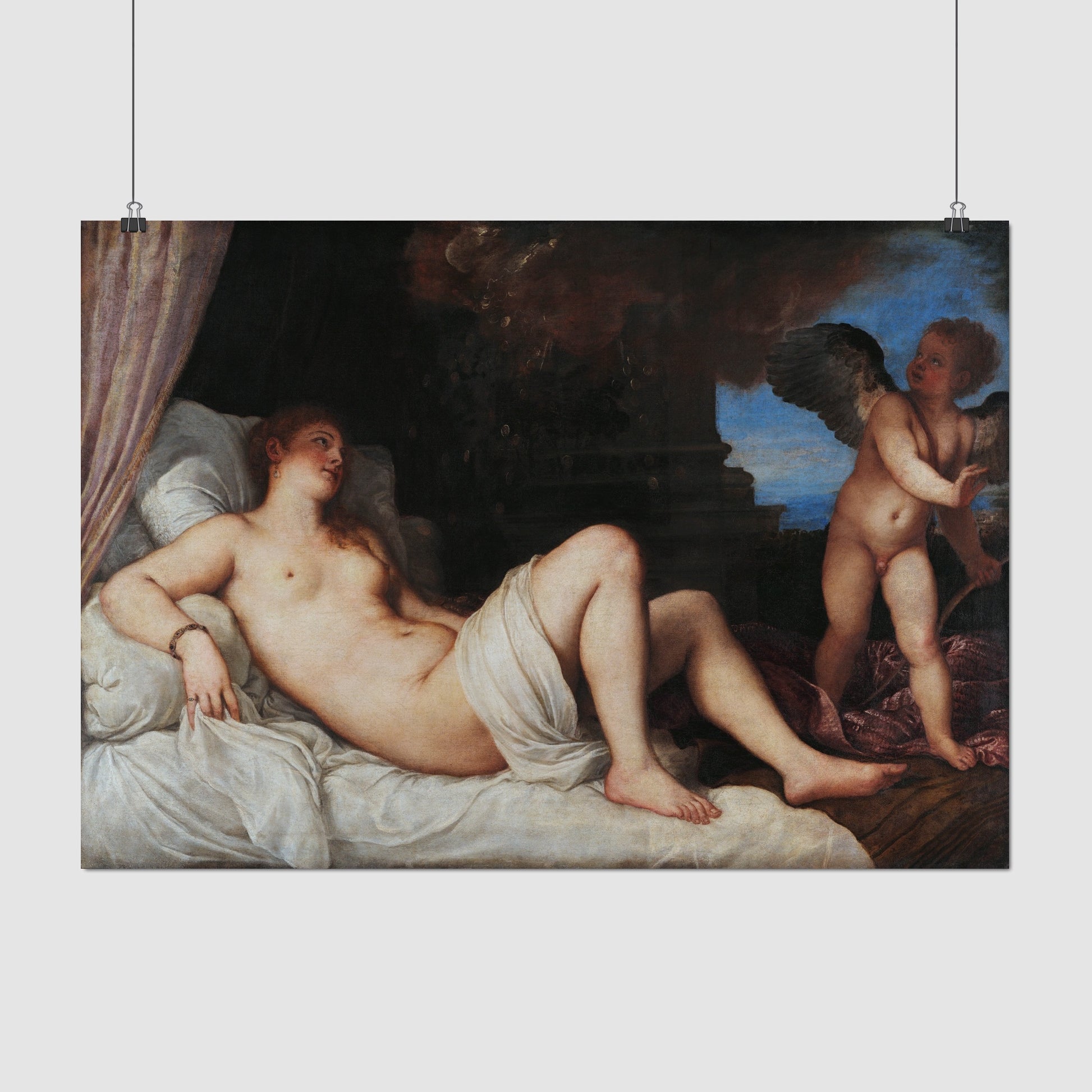 Danae – Titian, Classic Art Reproduction