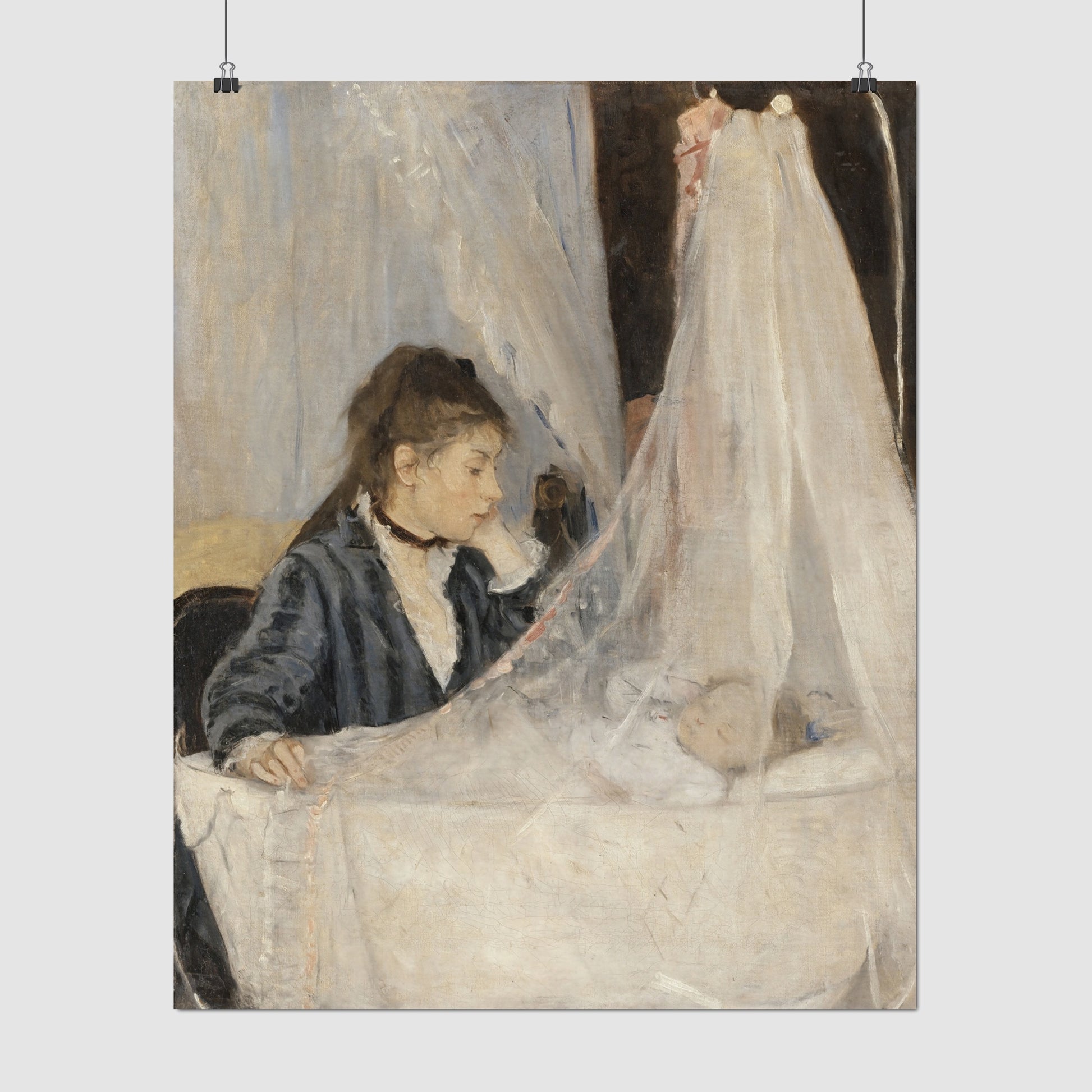 The Cradle (1872) – Berthe Morisot