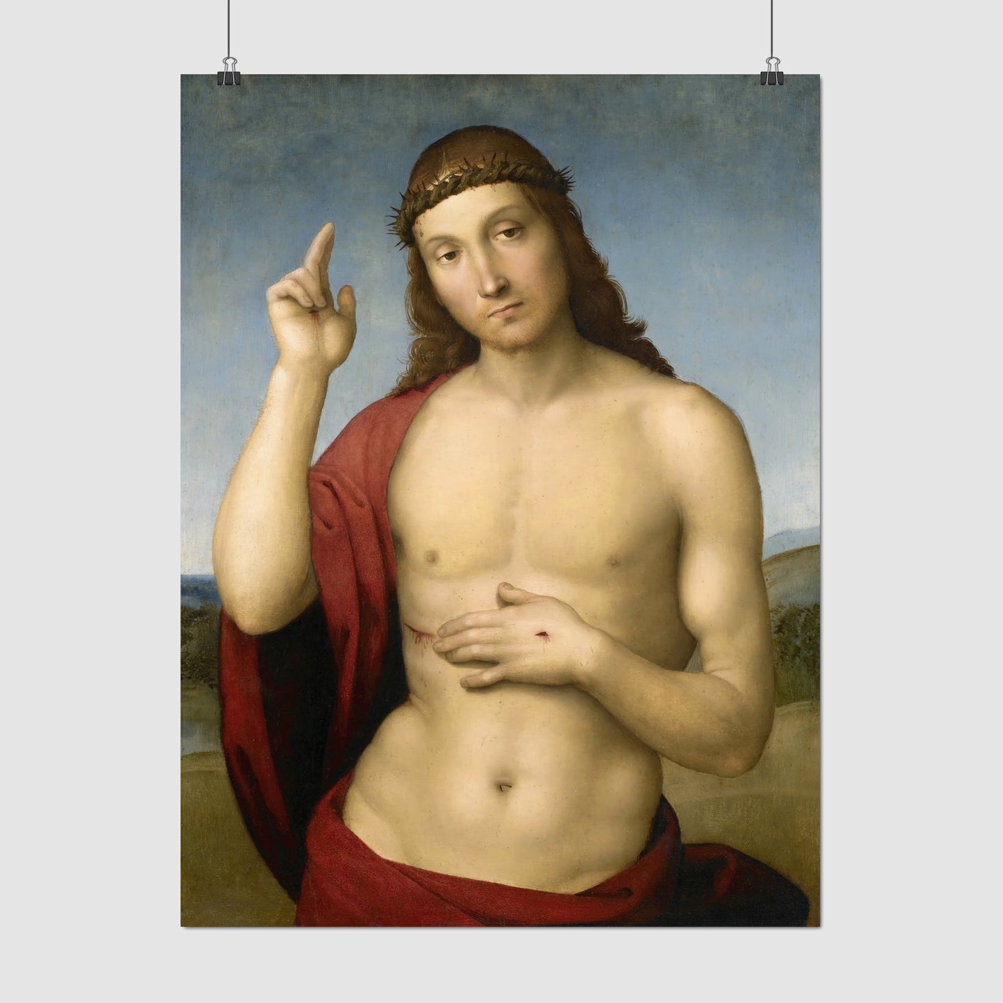 Christ Blessing  – Raphael Santi, Classic Art Reproduction