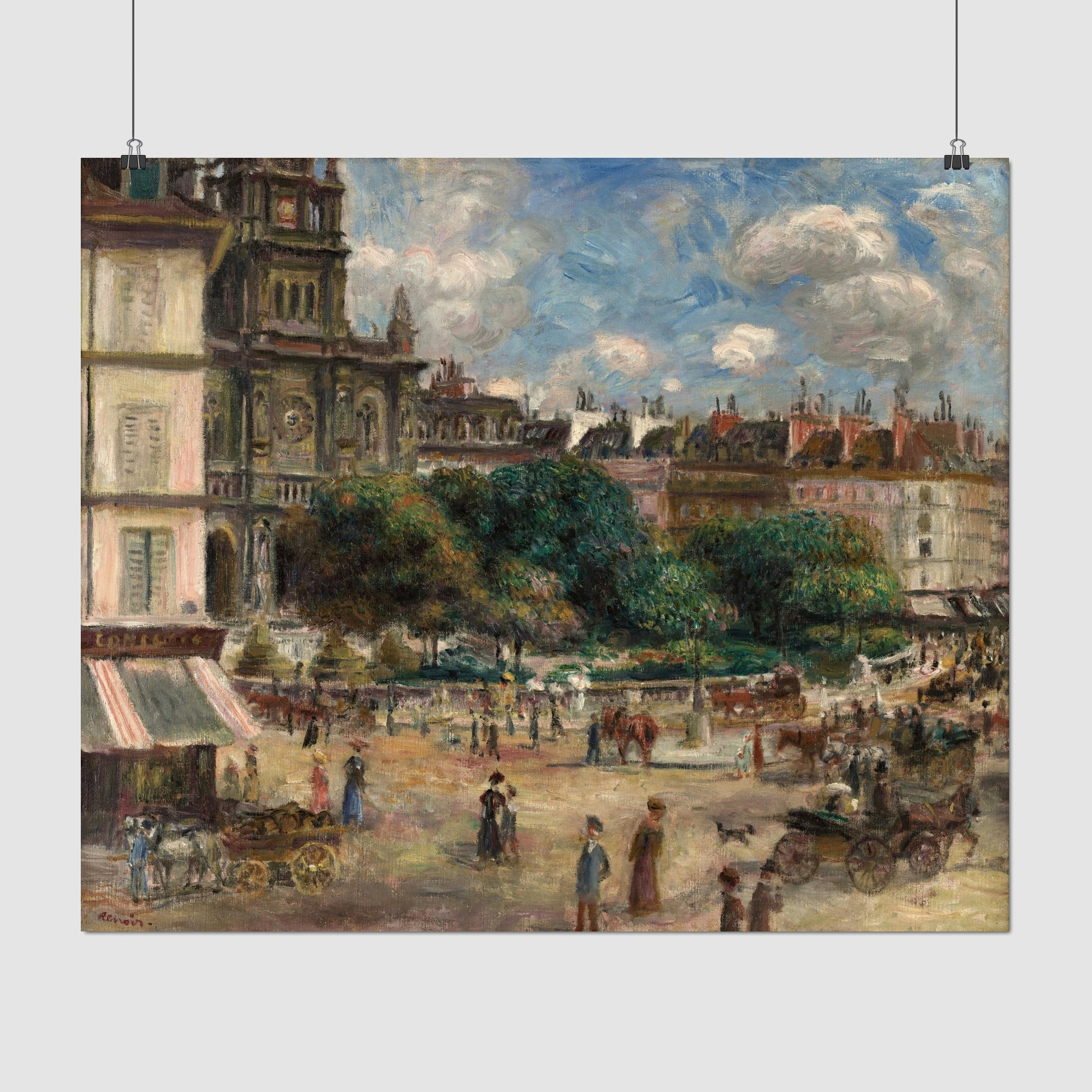 Square of Saint Trinity in Paris (1875) – Pierre-Auguste Renoir