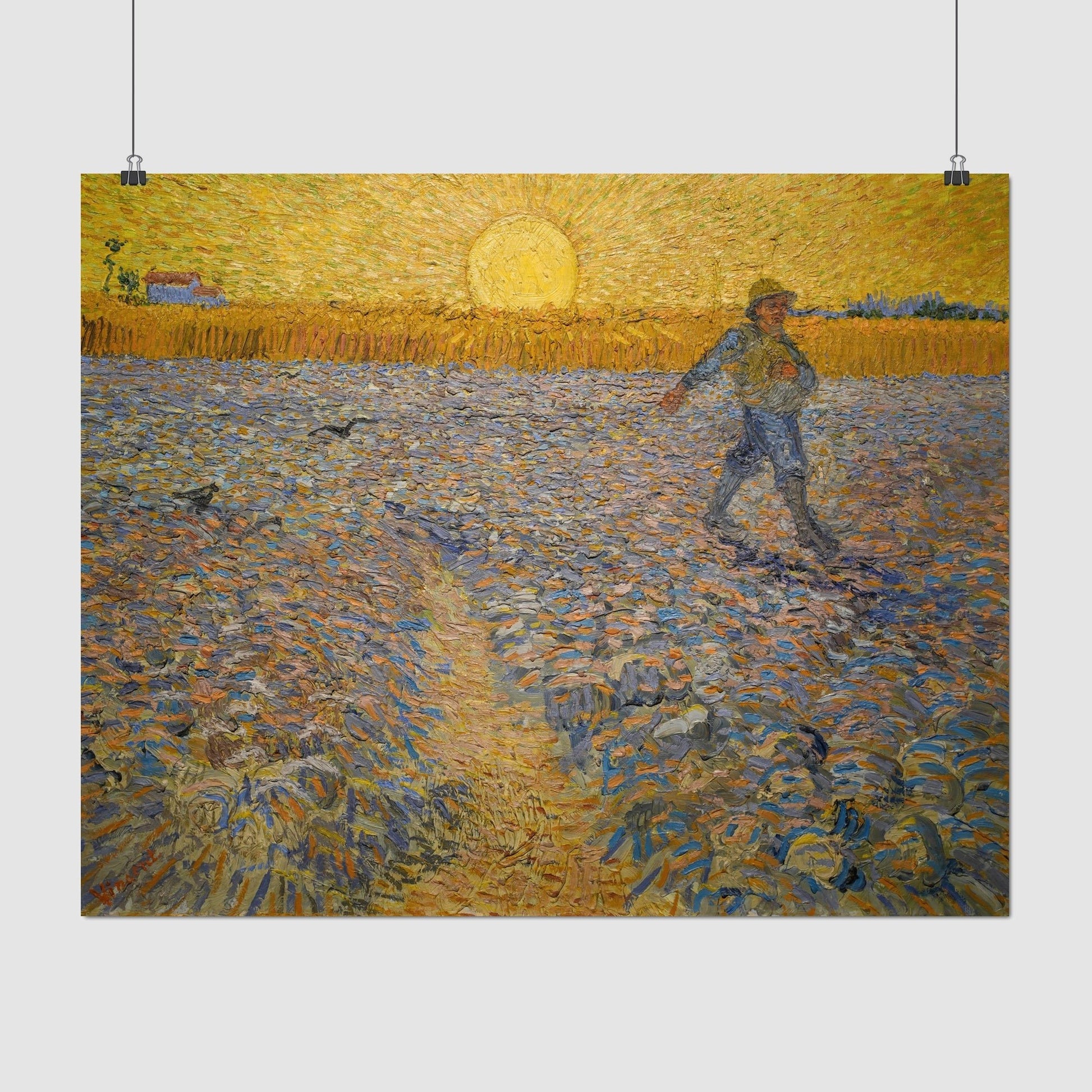 Sower at Sunset (1888) – Vincent van Gogh - Printed Masterpieces
