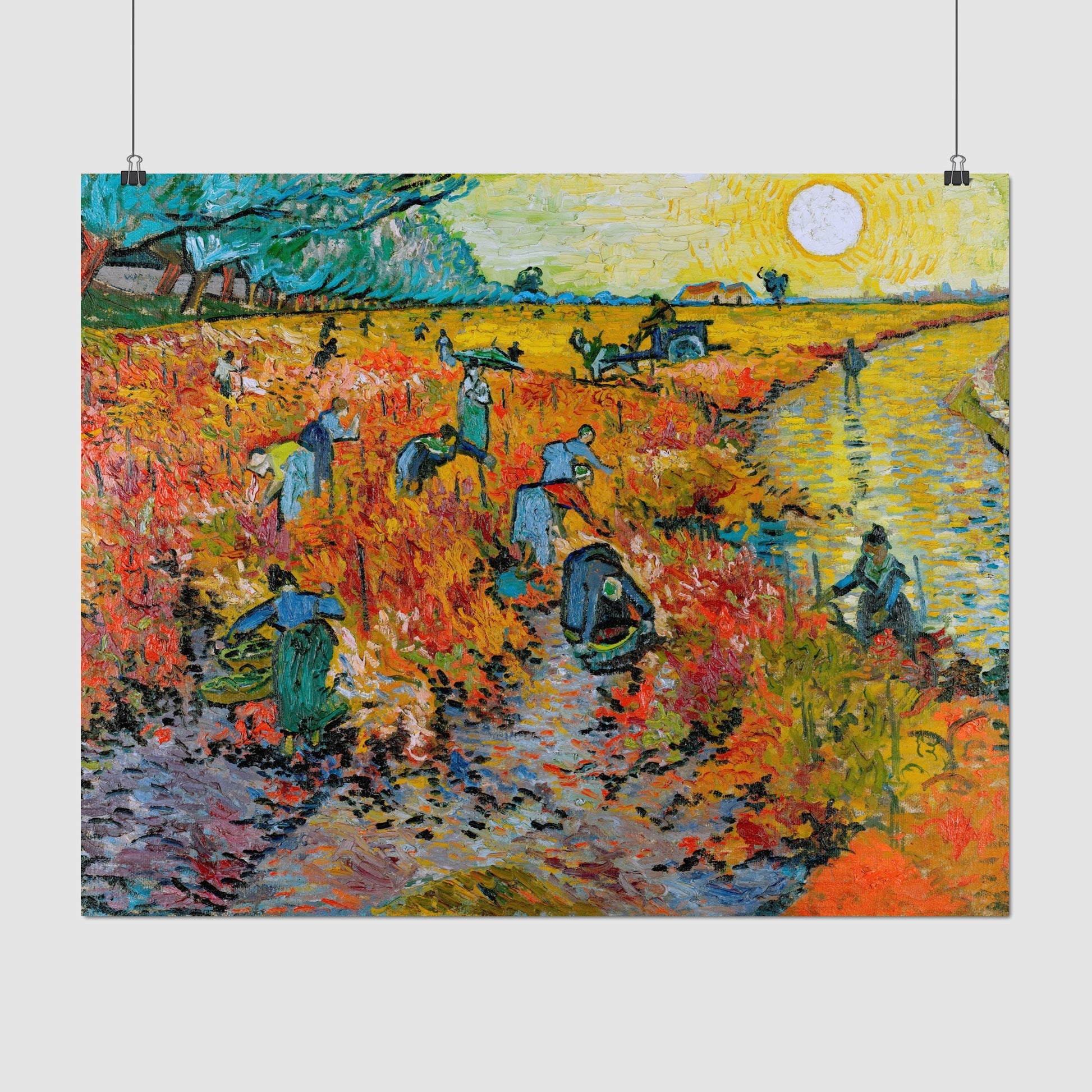 Red Vineyard at Arles – Vincent van Gogh, Classic Art Reproduction