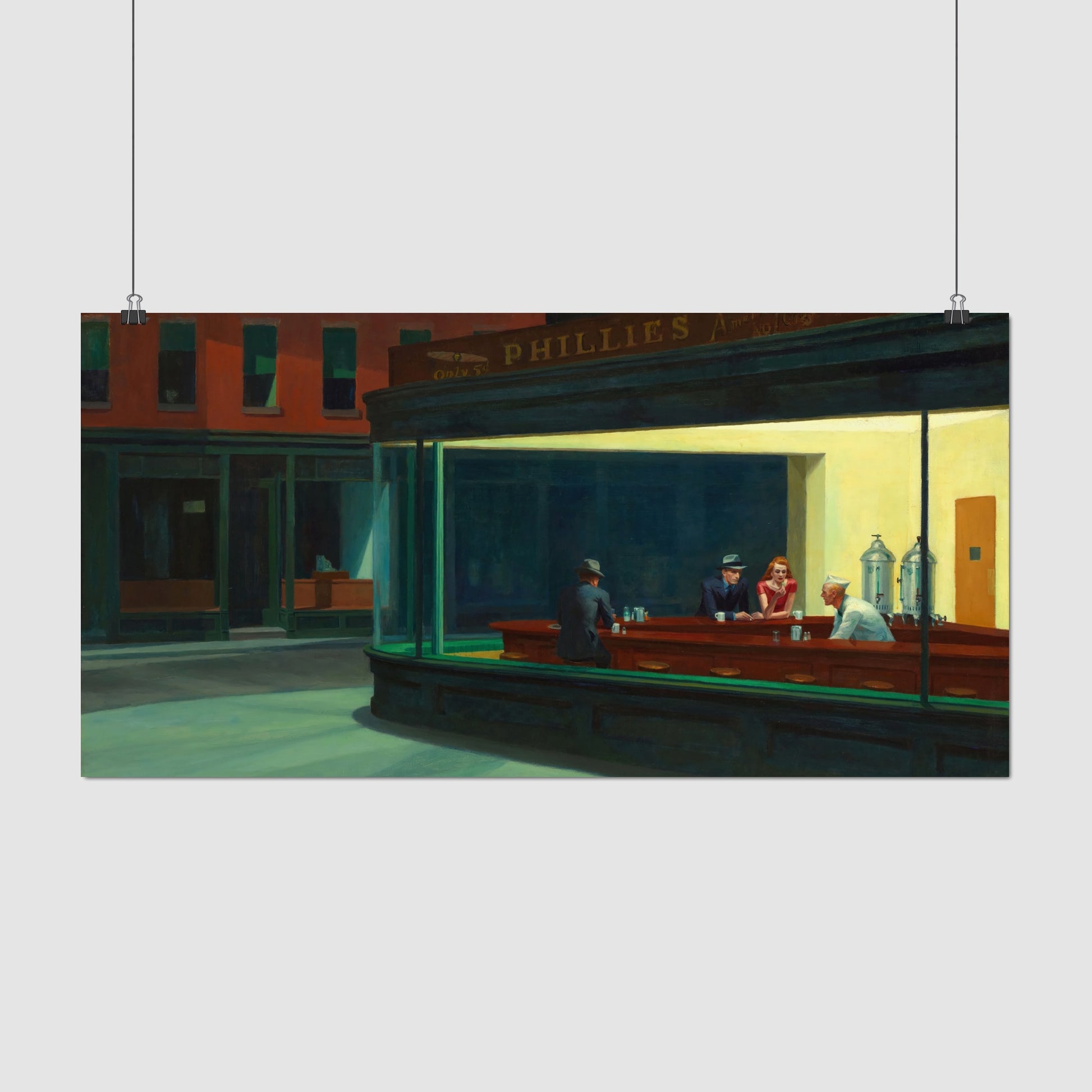 Nighthawks – Edward Hopper, Classic Art Reproduction