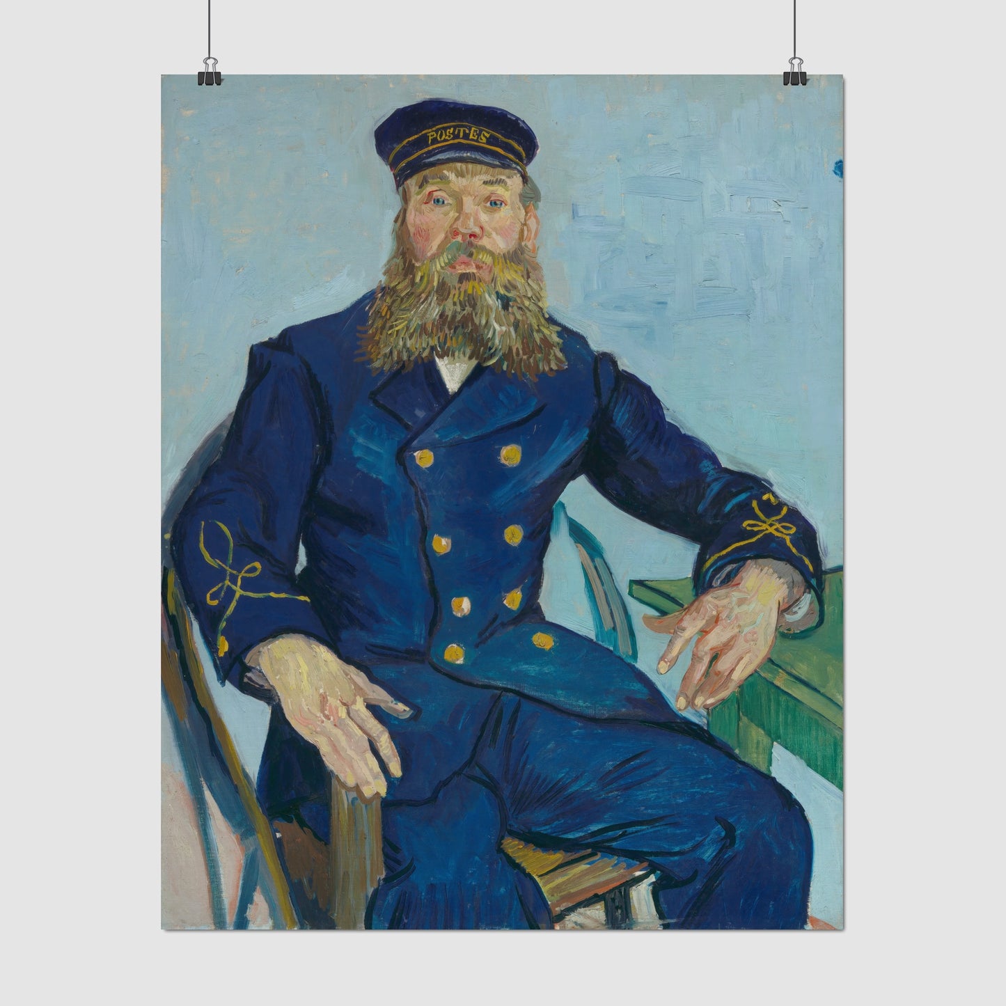 Portrait of the Postman Joseph Roulin (1888) – Vincent van Gogh