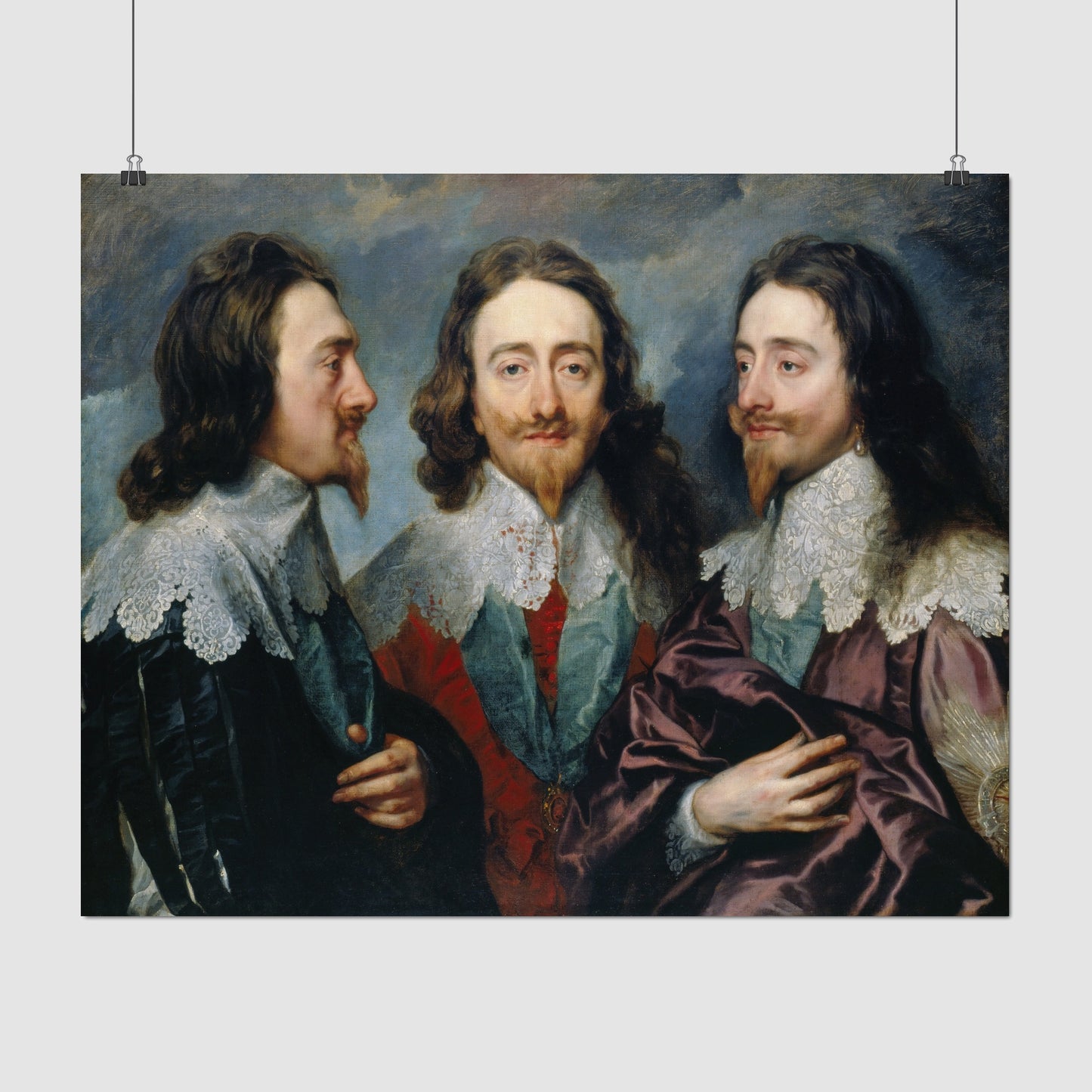 Charles I in Three Positions (1635) – Anthony van Dyck