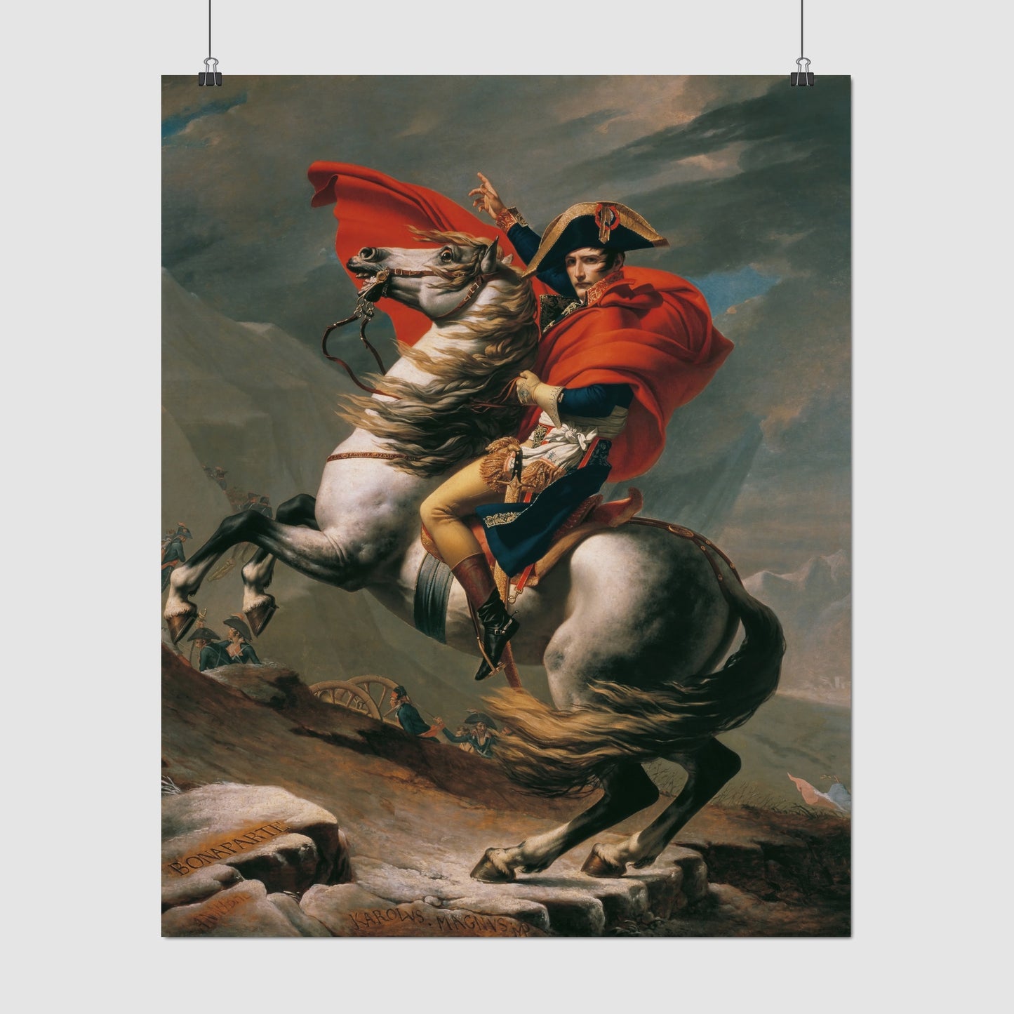 Napoleon Crossing the Alps (1801) – Jacques-Louis David