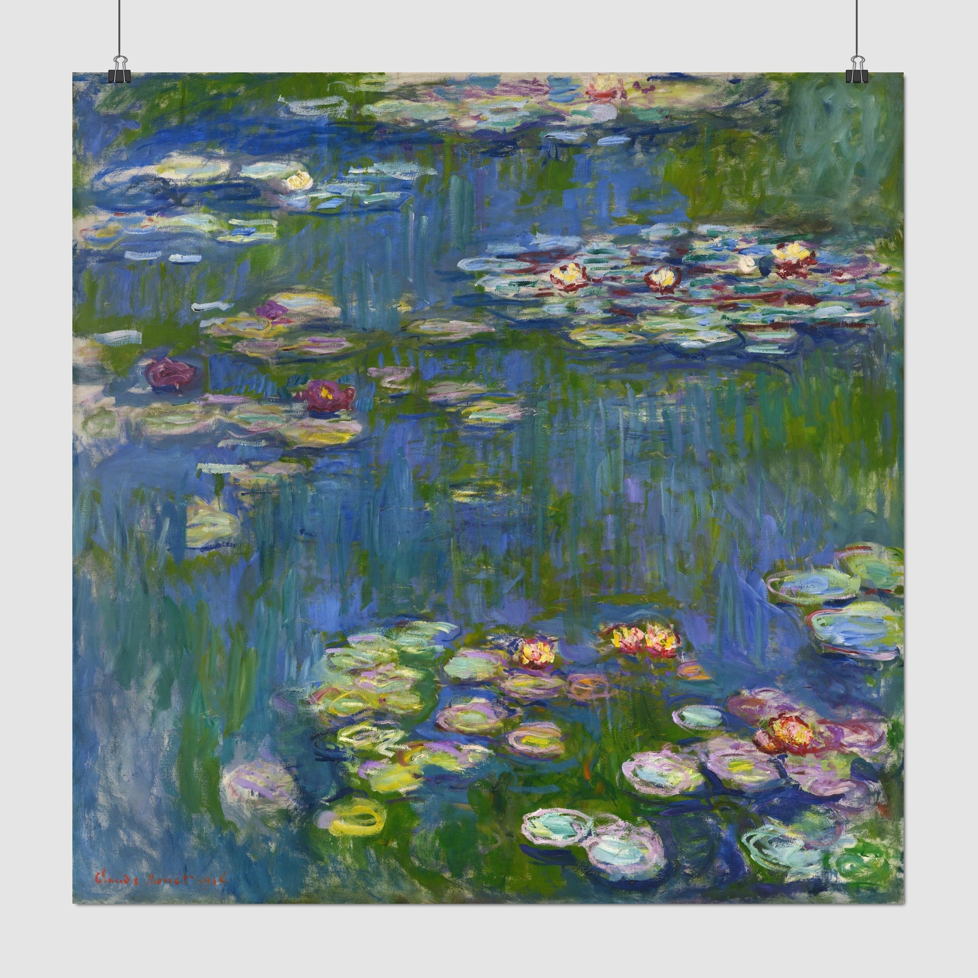 Water Lilies – Claude Monet, Classic Art Reproduction