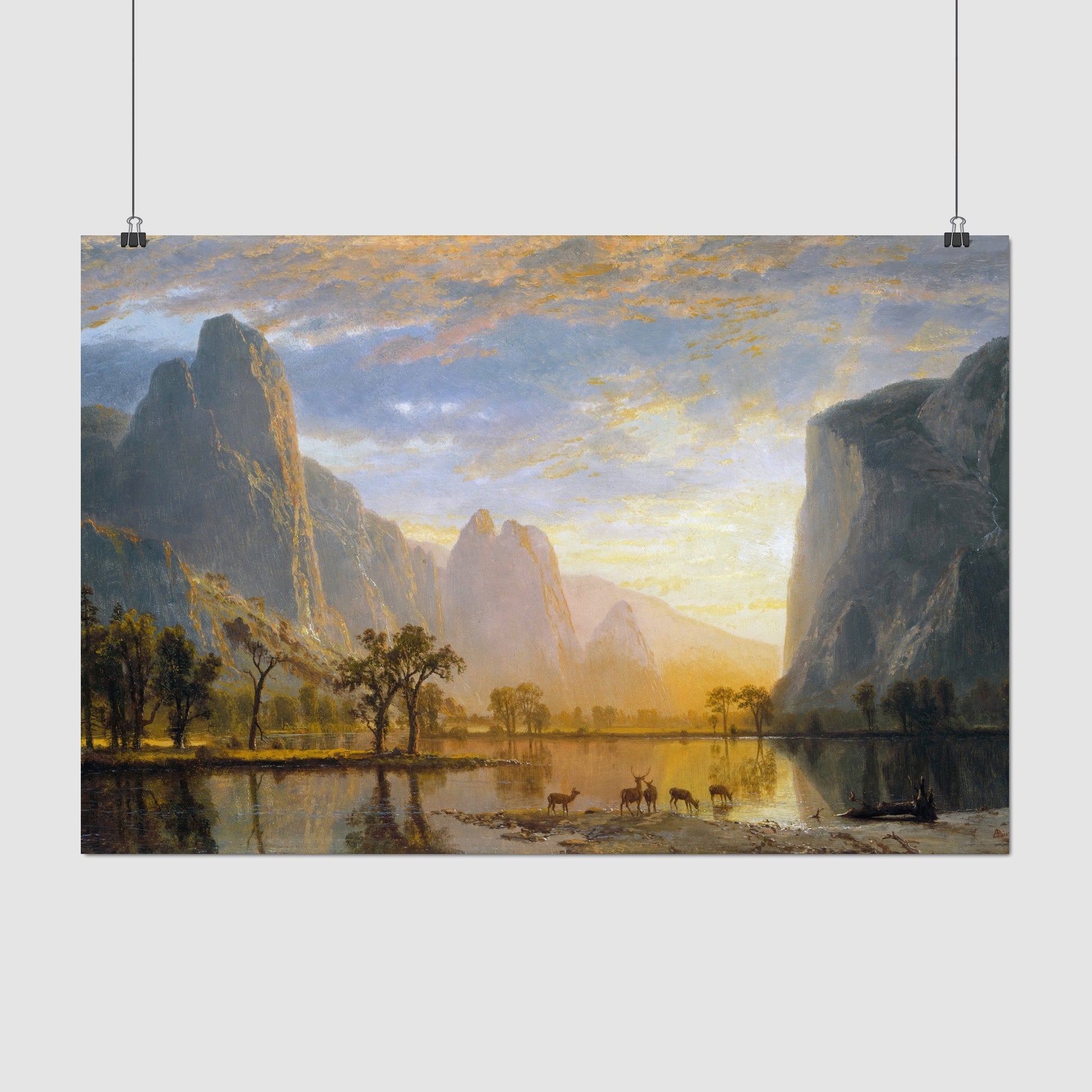 Valley of the Yosemite – Albert Bierstadt, Classic Art Reproduction