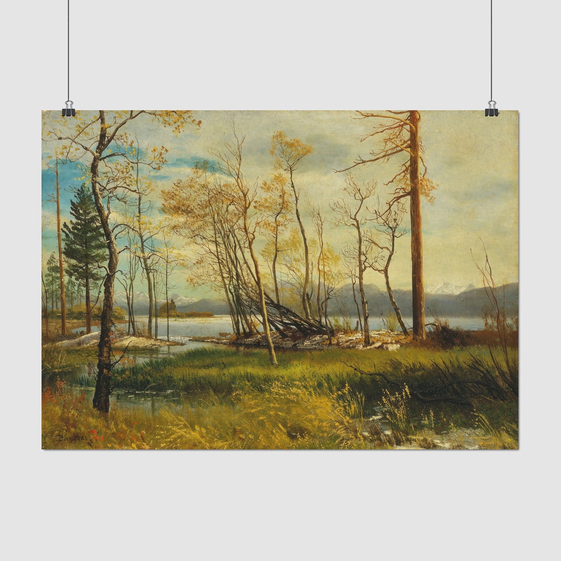 Lake Tahoe – Albert Bierstadt, Classic Art Reproduction