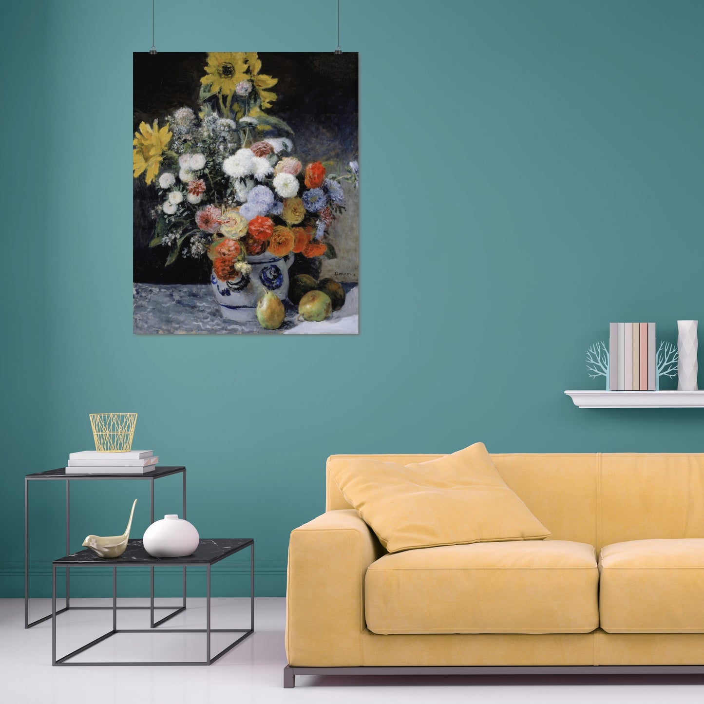 Mixed Flowers in an Earthenware Pot (1869) – Pierre-Auguste Renoir