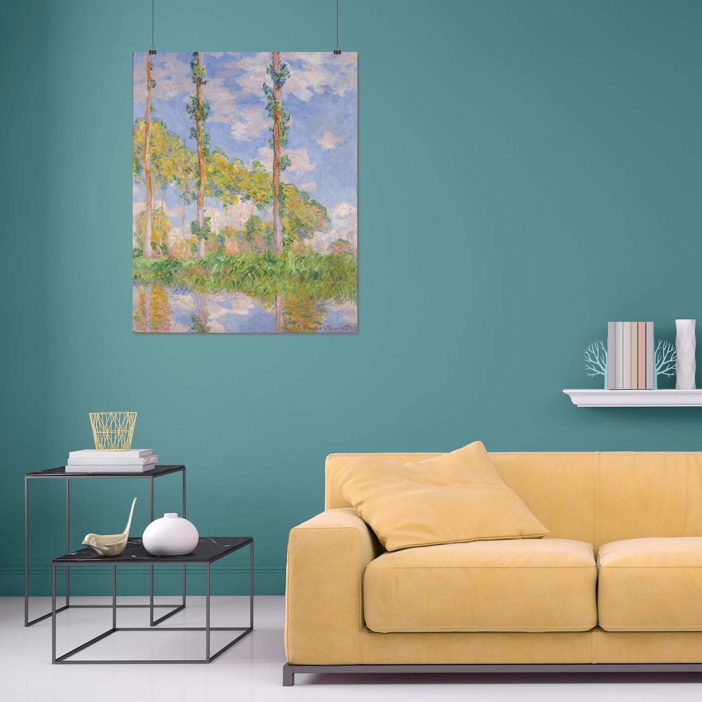 Poplars in the Sun (1891) – Claude Monet