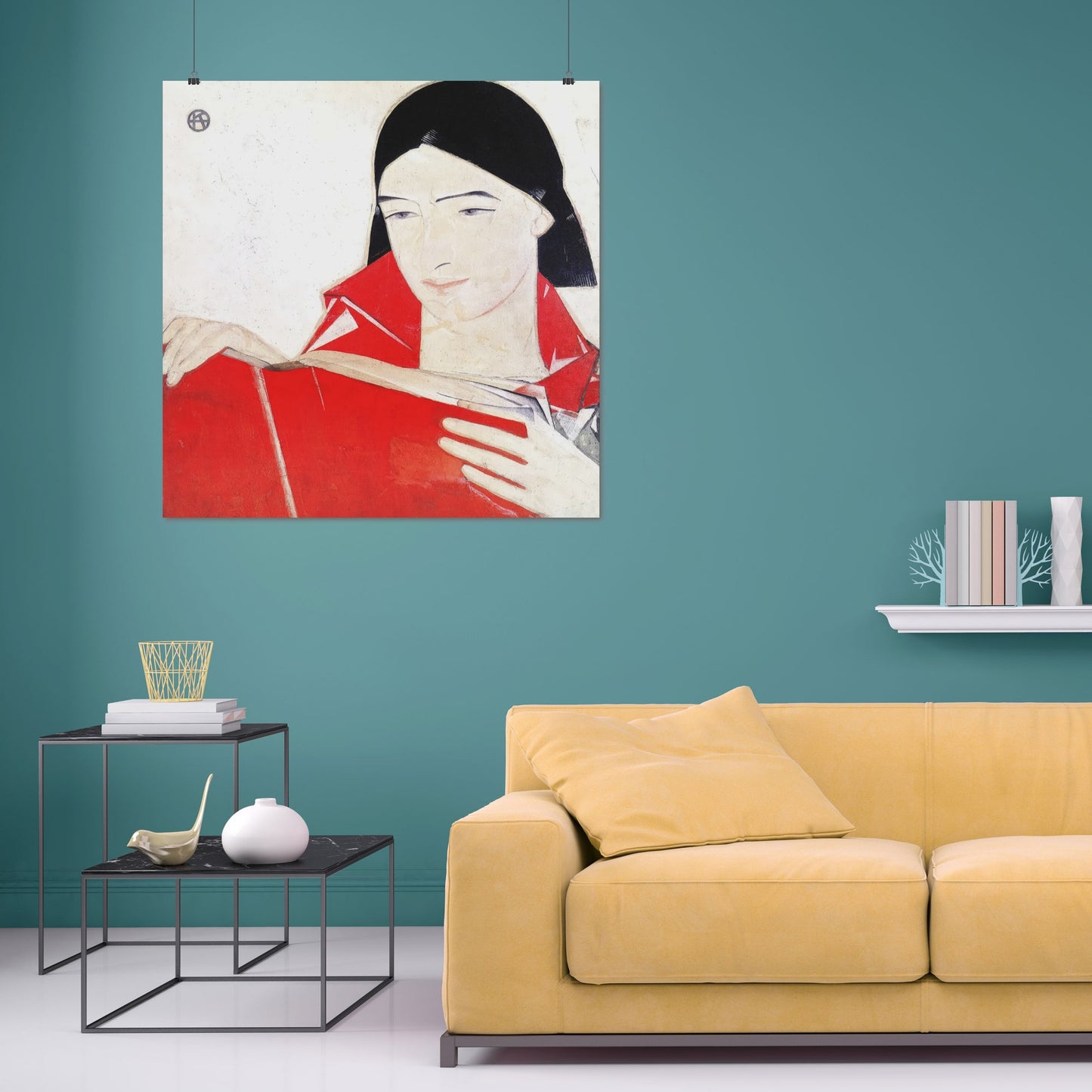 Girl with a book (1923) – Fedir Krychevsky