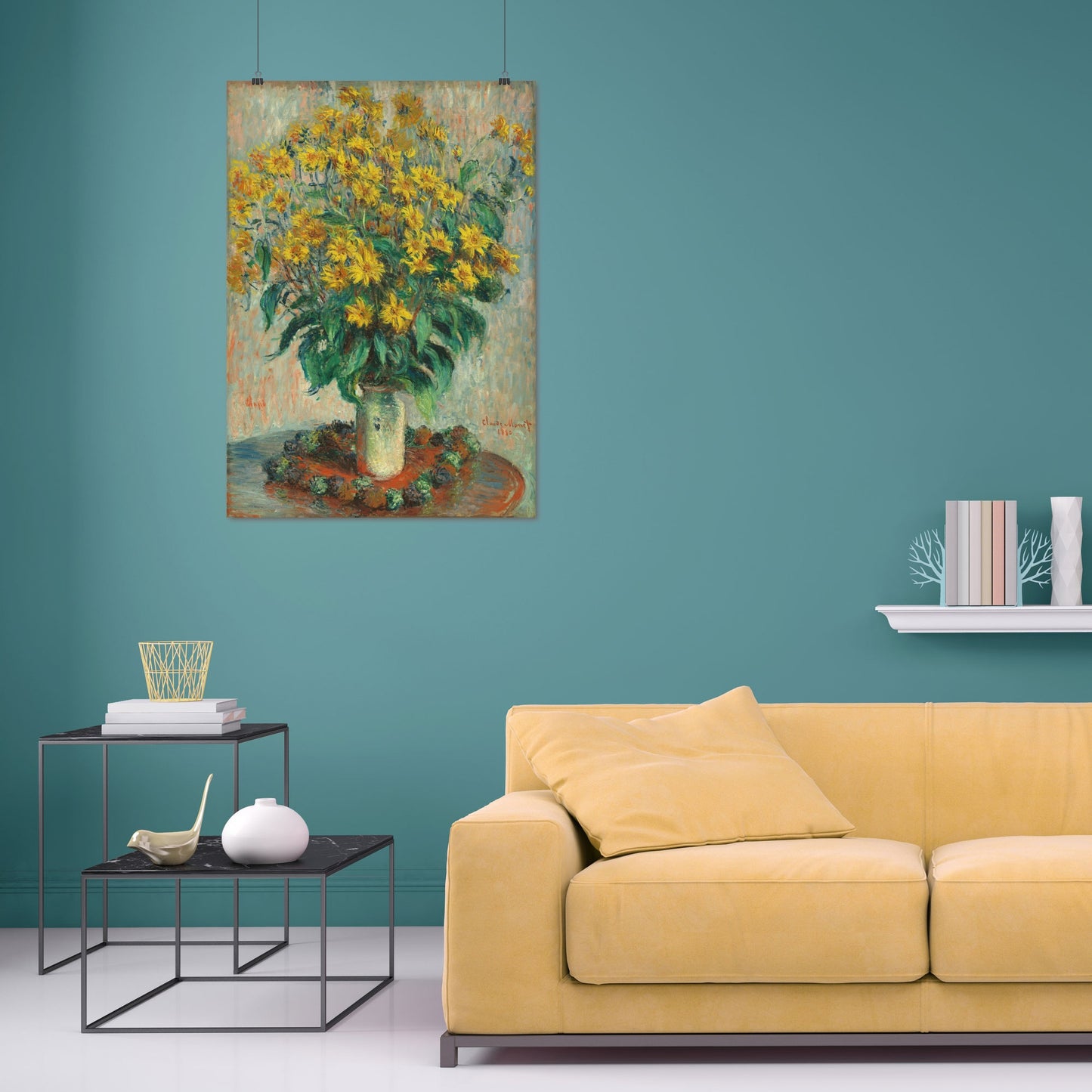 Jerusalem Artichoke Flowers (1880) – Claude Monet - Printed Masterpieces