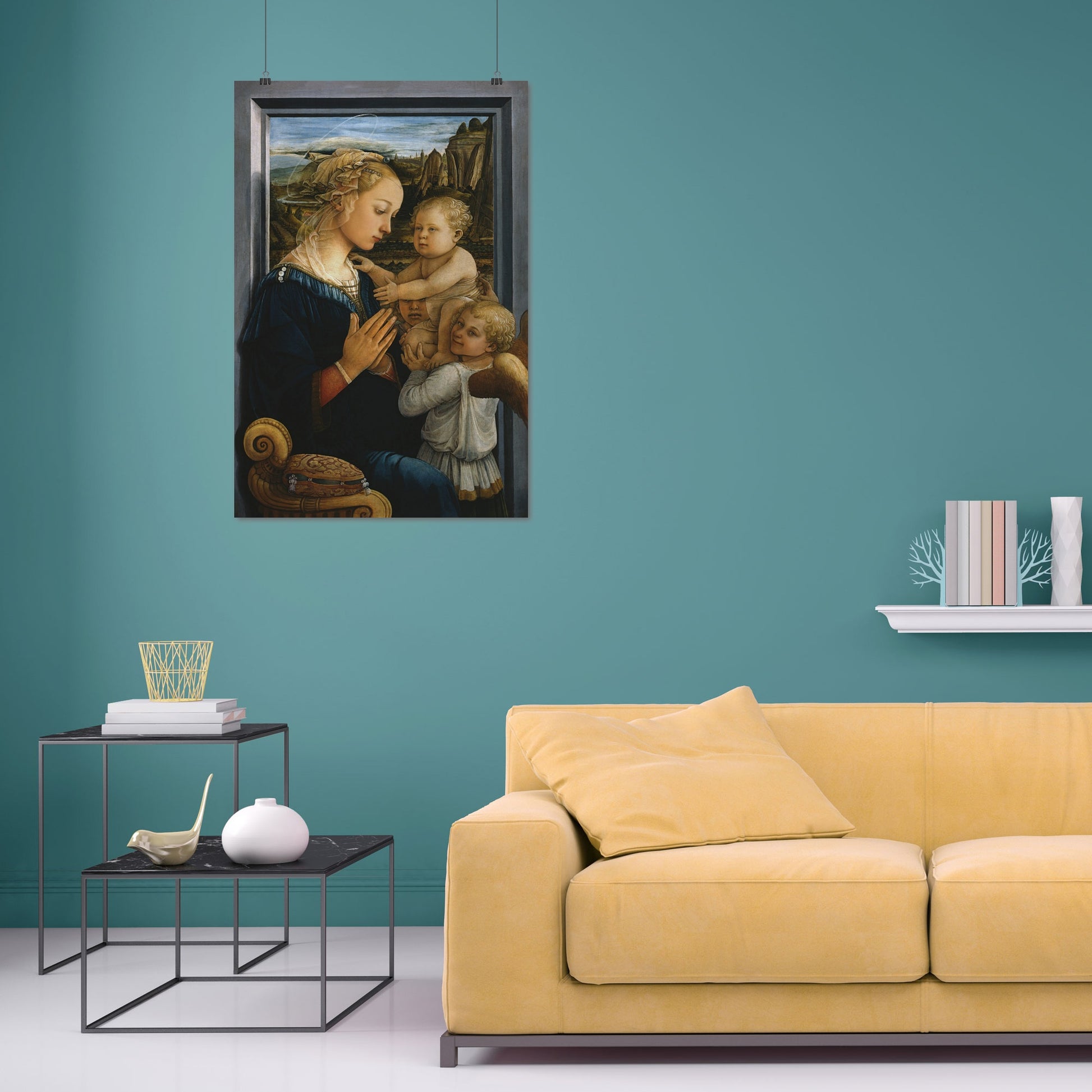 Madonna and Child with two Angels – Filippo Lippi, Classic Art Reproduction