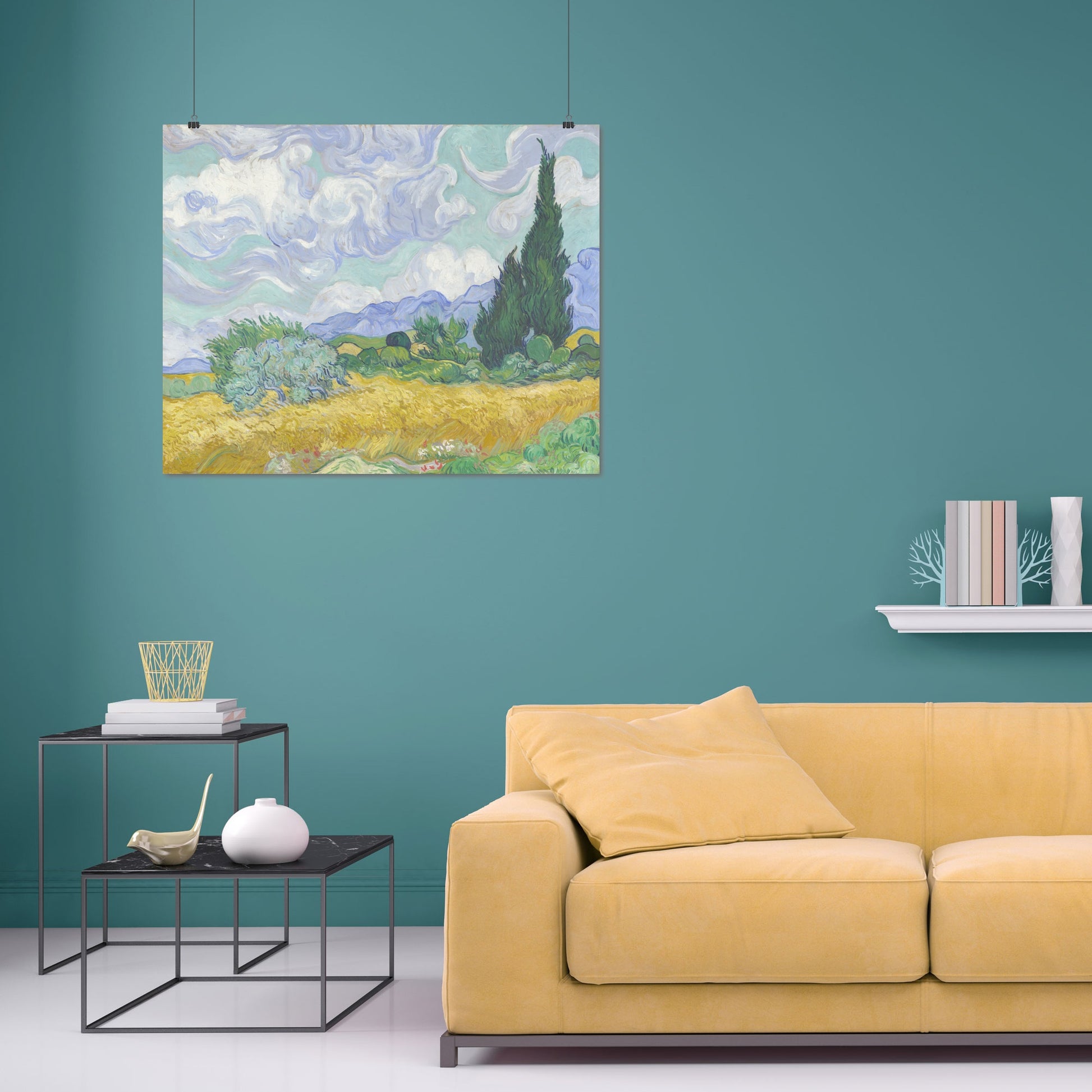Wheatfield with Cypresses – Vincent van Gogh, Classic Art Reproduction