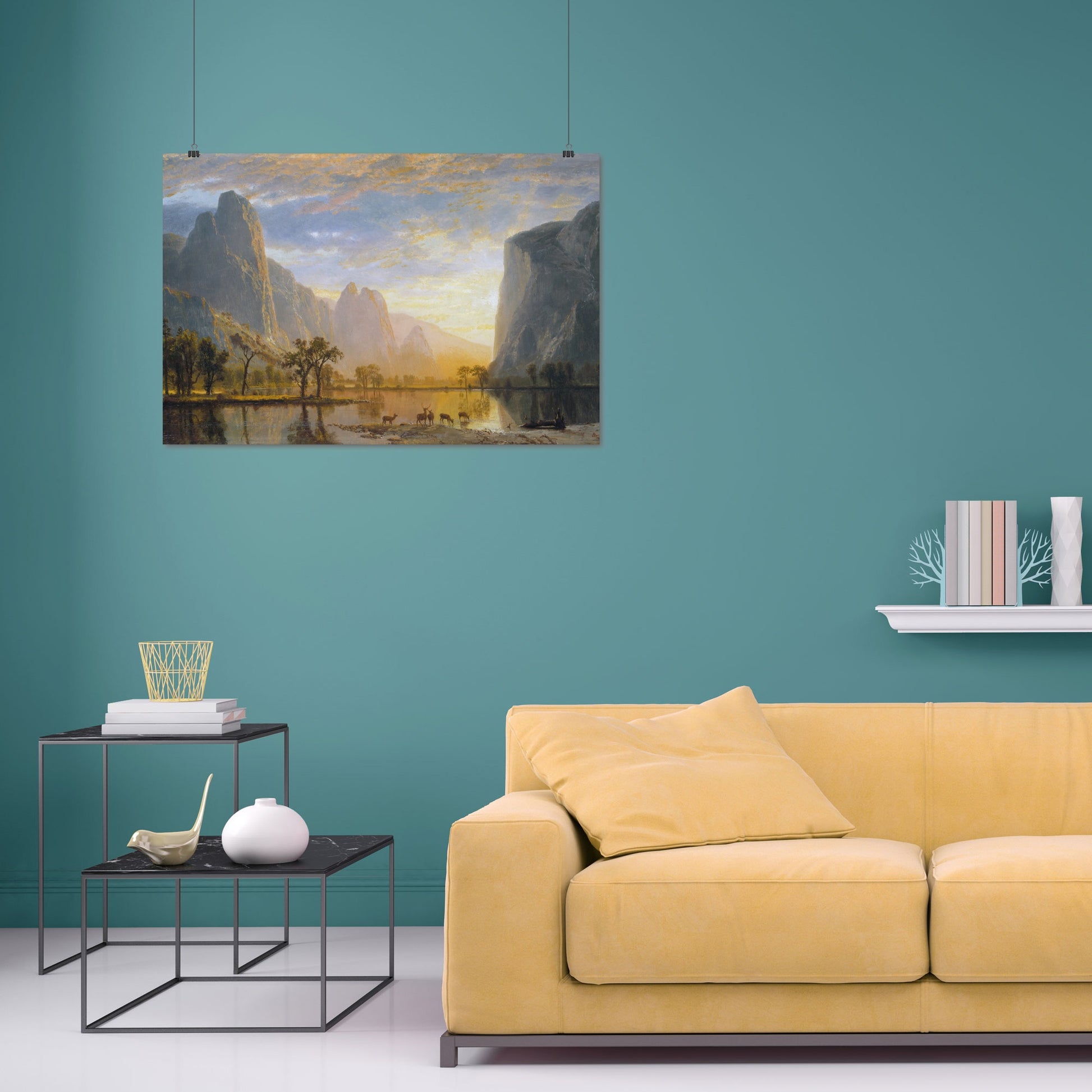Valley of the Yosemite – Albert Bierstadt, Classic Art Reproduction