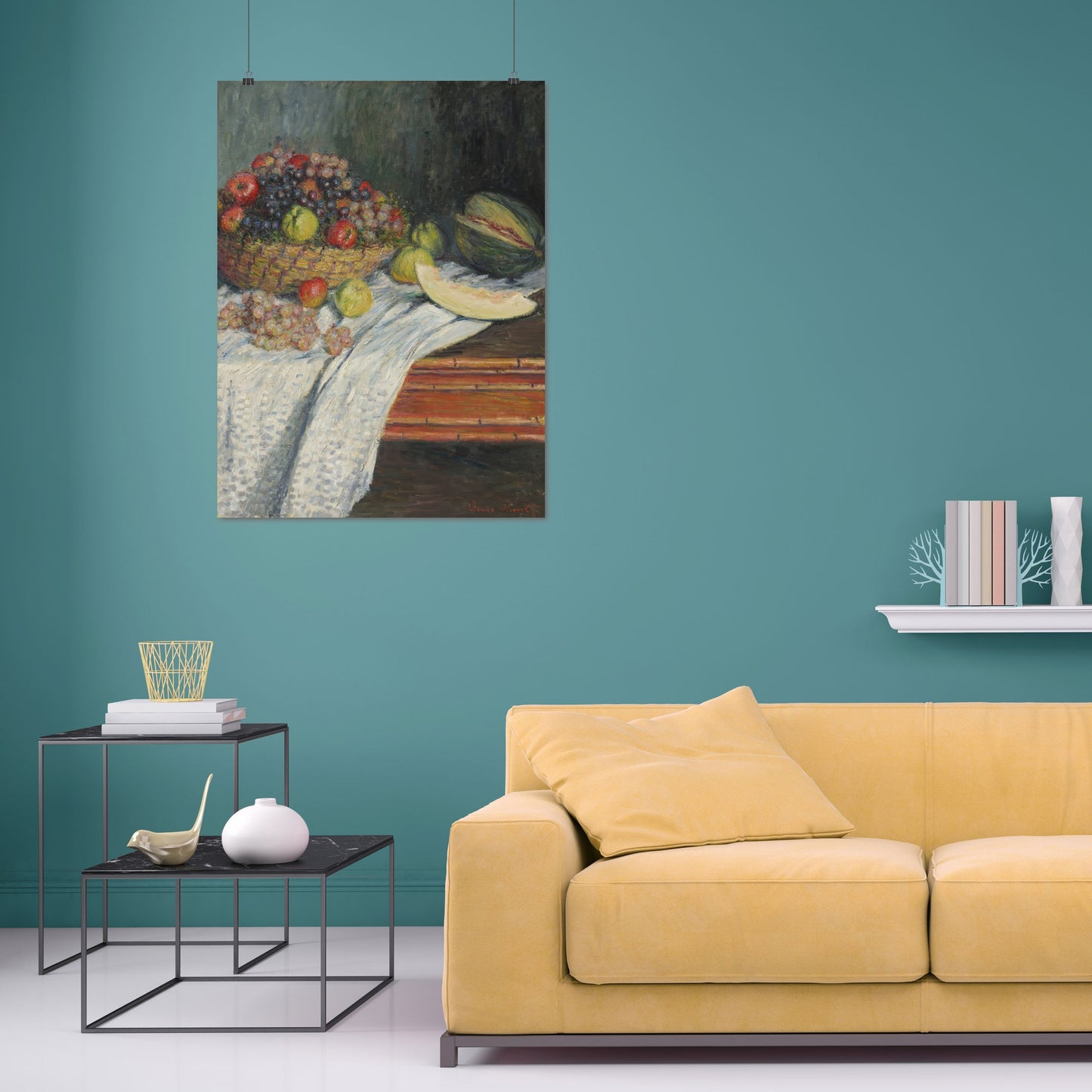 Still Life with a Honeydew Melon (1879) – Claude Monet