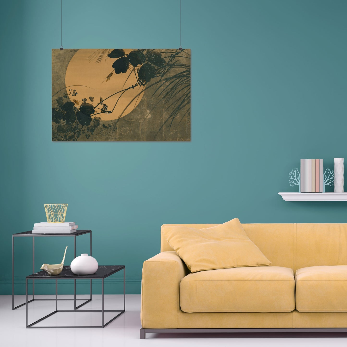 Autumn Grasses in Moonlight (1868) – Shibata Zeshin