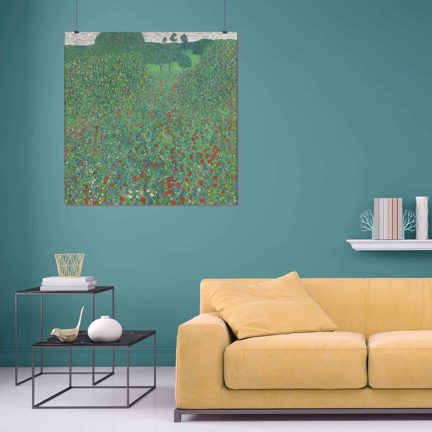 Flowering Poppies (1907) – Gustav Klimt