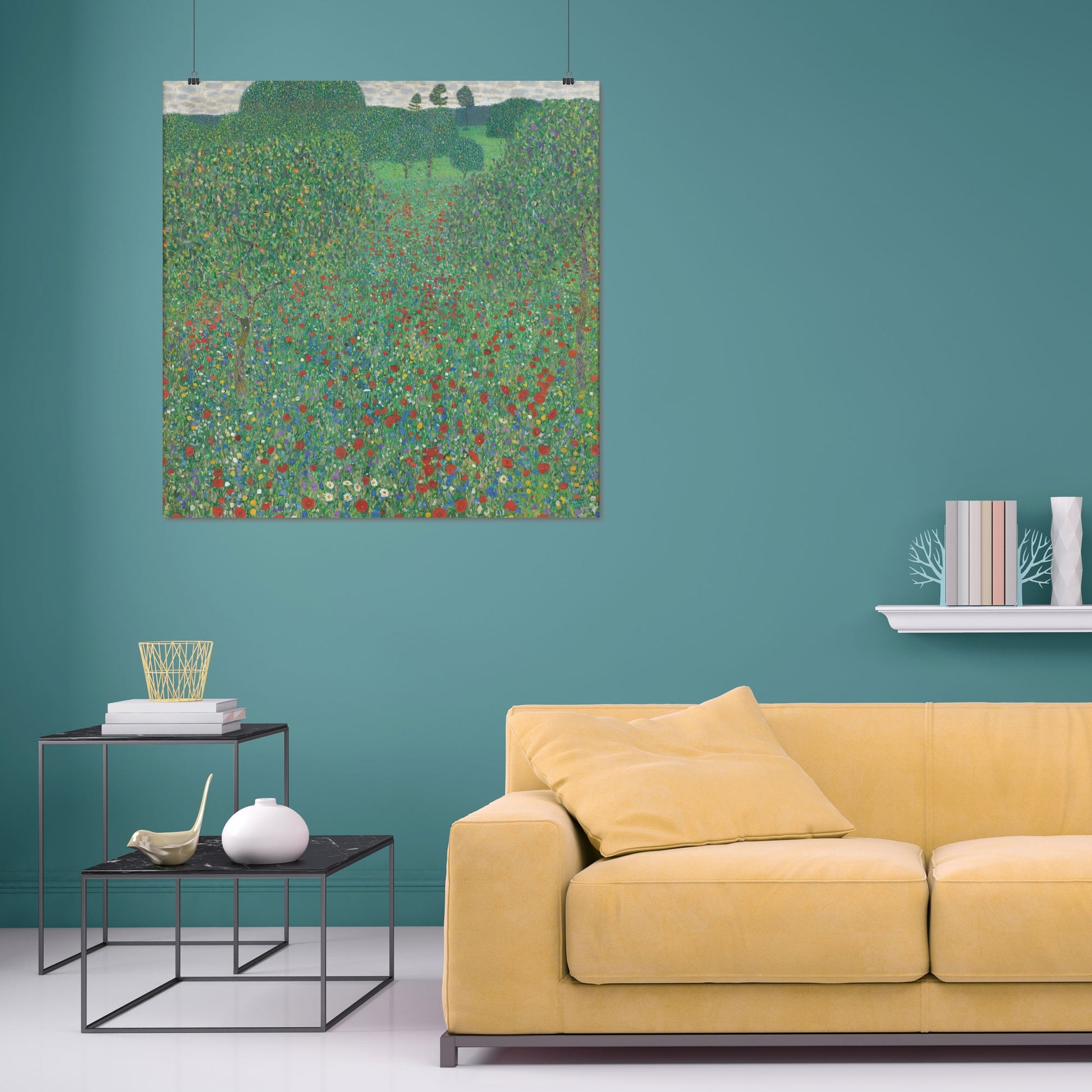 Flowering Poppies (1907) – Gustav Klimt