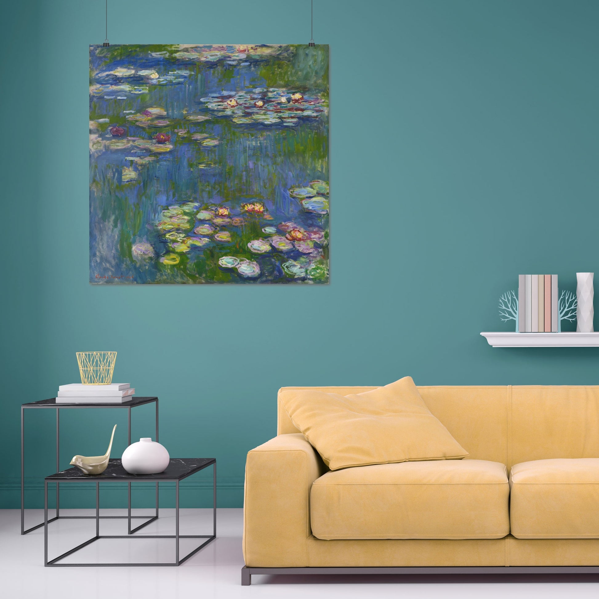Water Lilies – Claude Monet, Classic Art Reproduction