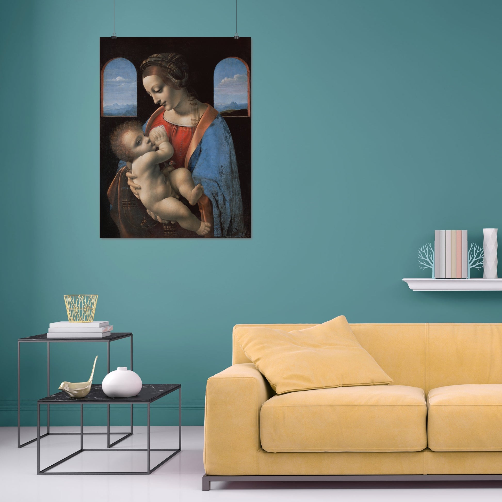 Madonna and Child (Madonna Litta) – Leonardo da Vinci, Classic Art Reproduction