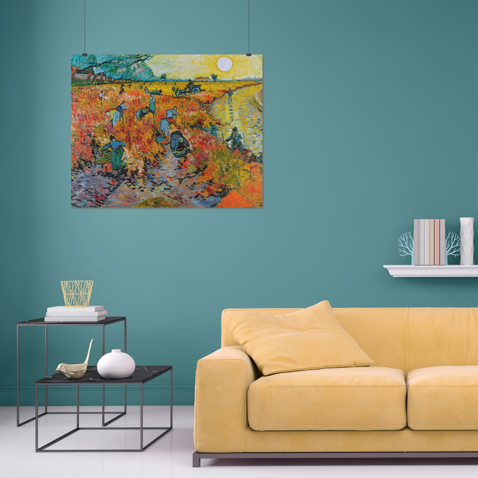 Red Vineyard at Arles (1888) – Vincent van Gogh