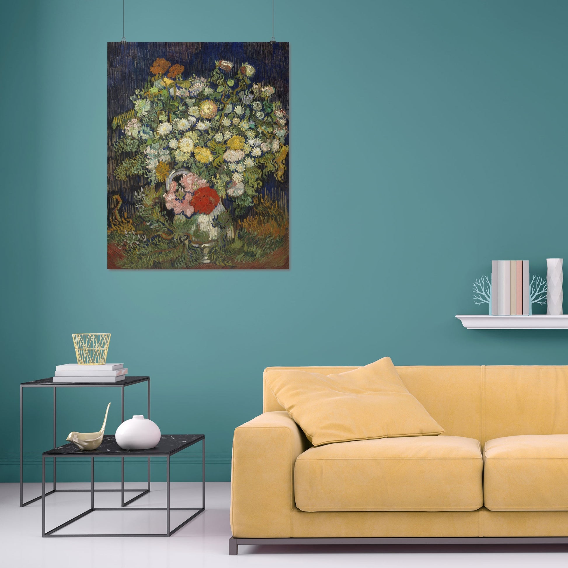 Bouquet of Flowers in a Vase (1890) – Vincent van Gogh