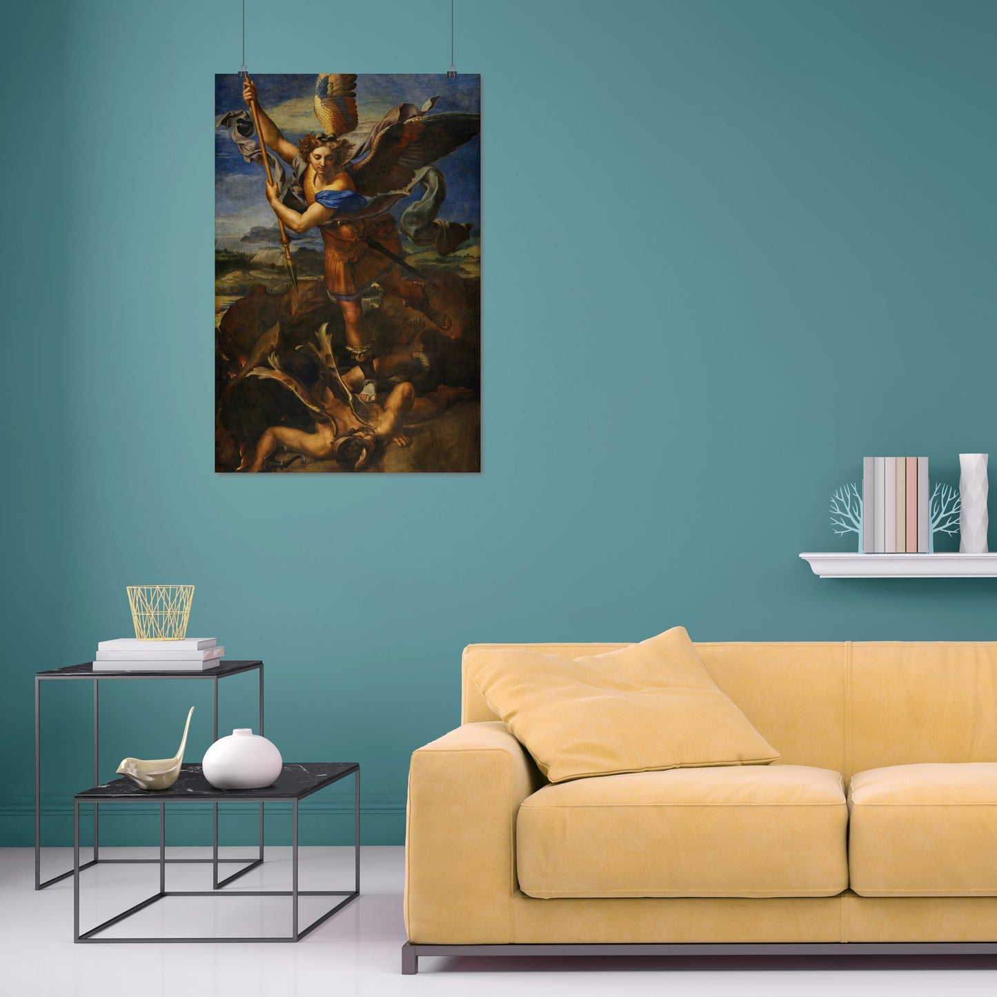 Saint Michael Vanquishing Satan (1518) – Raphael Santi