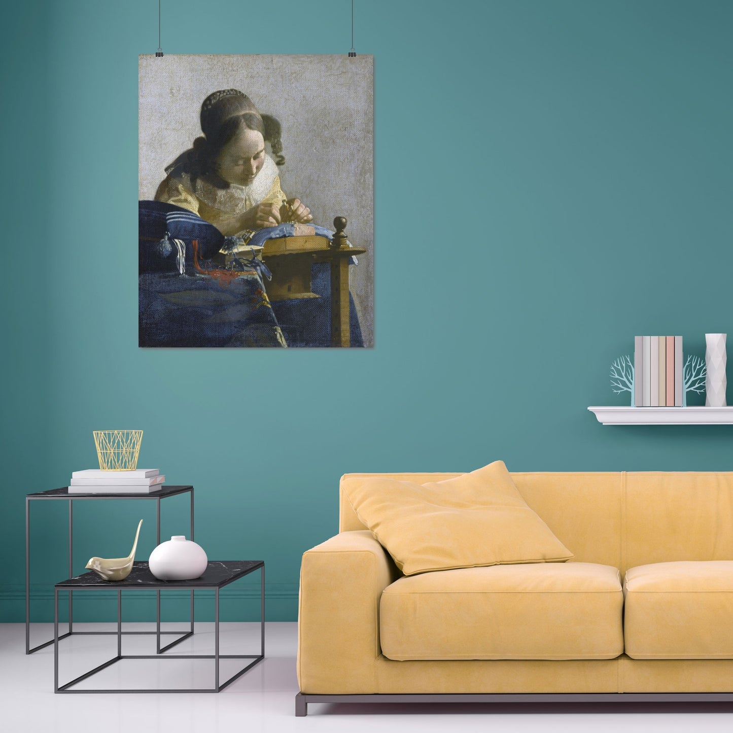 The Lacemaker (1669) – Johannes Vermeer