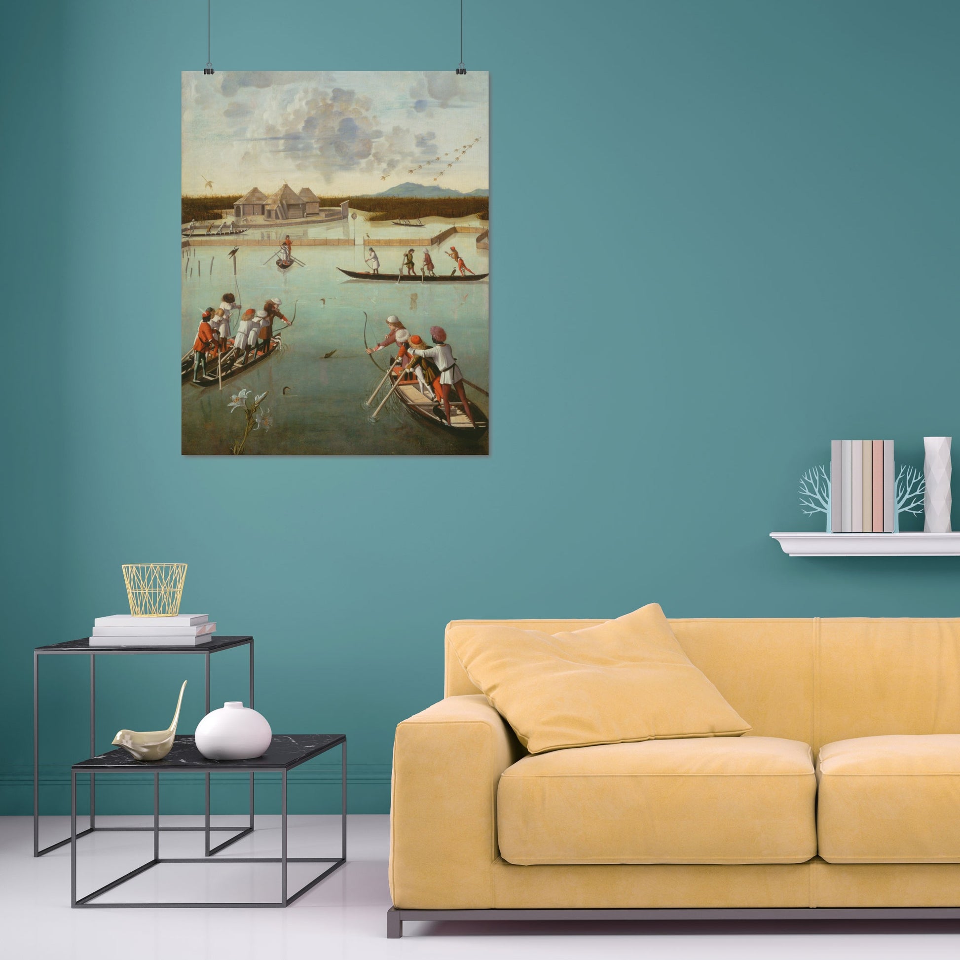 Hunting on the Lagoon (1490–1495) – Vittore Carpaccio