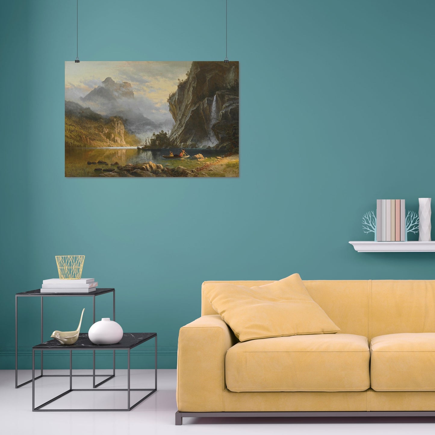 Indians Spear Fishing (1862) – Albert Bierstadt