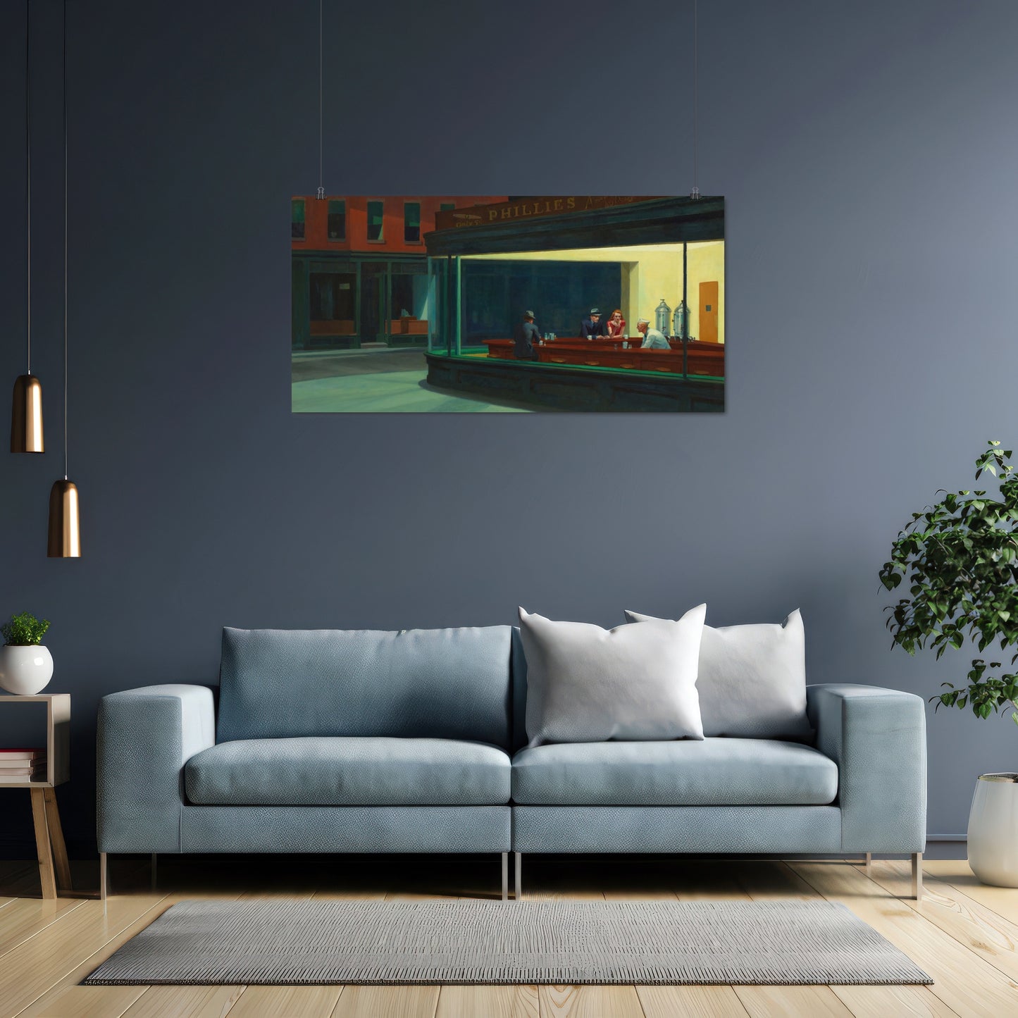 Nighthawks – Edward Hopper, Classic Art Reproduction