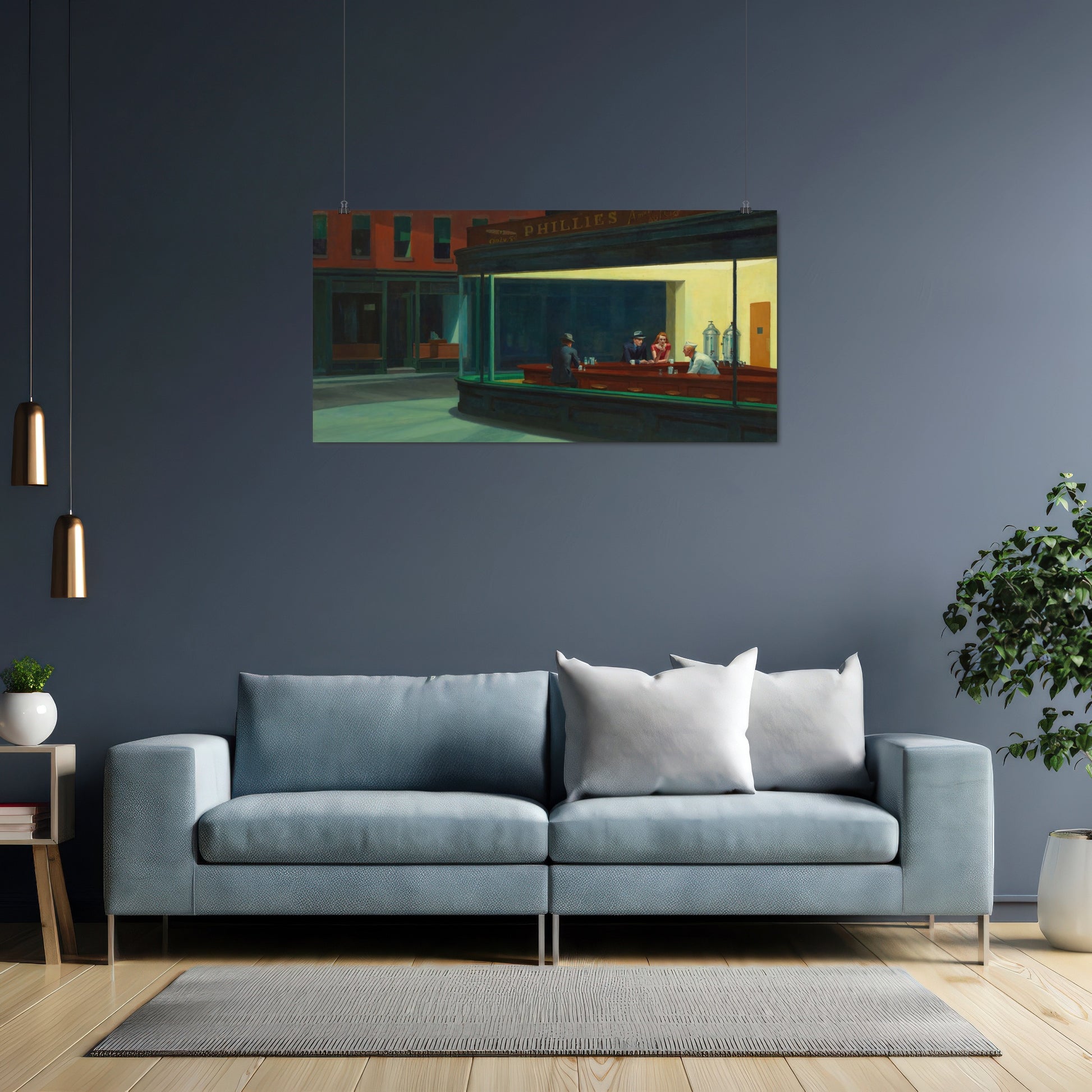 Nighthawks – Edward Hopper, Classic Art Reproduction