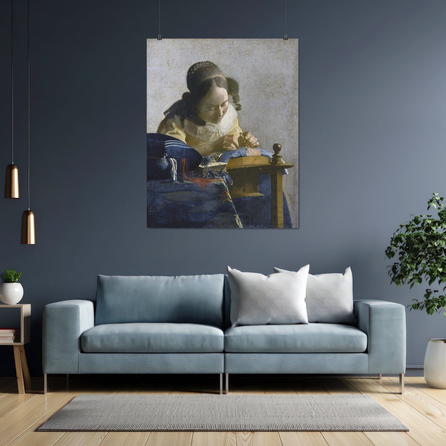 The Lacemaker – Johannes Vermeer, Classic Art Reproduction