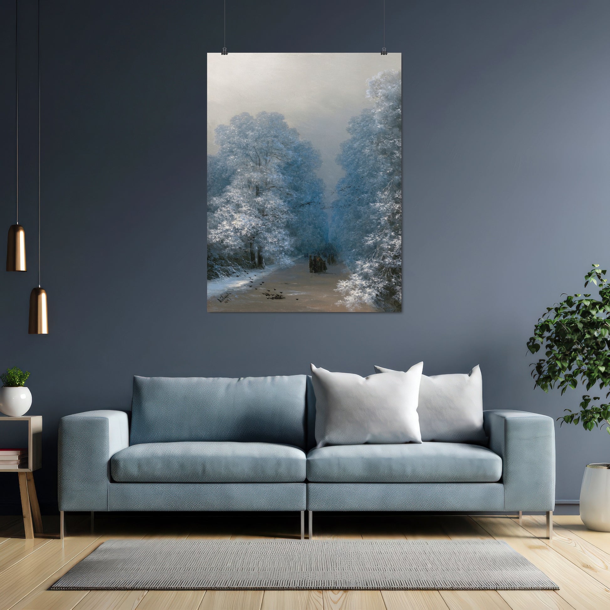 Winter landscape (1876) – Ivan Aivazovsky